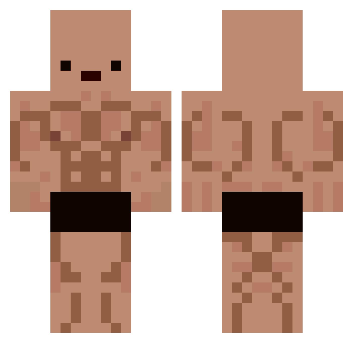 jeronejamal Minecraft skin, front and back view