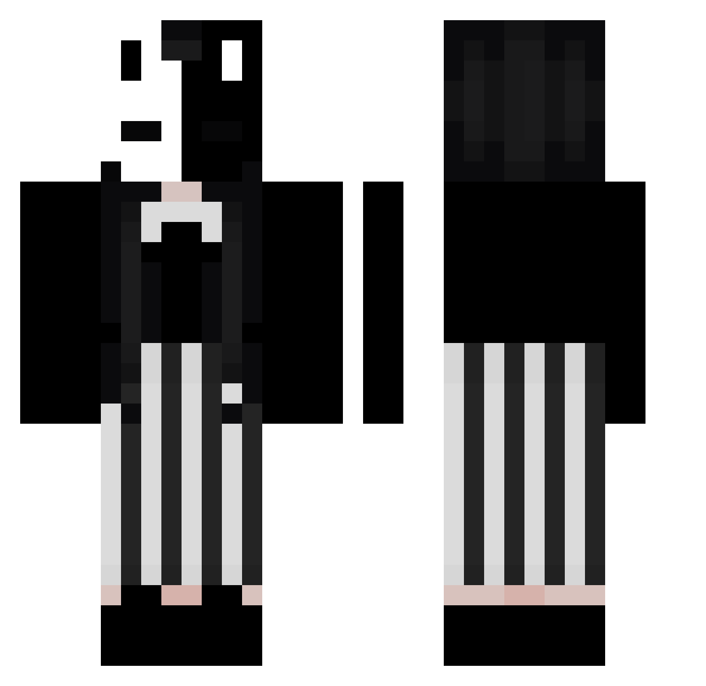 dabluejaybirb Minecraft skin, front and back view