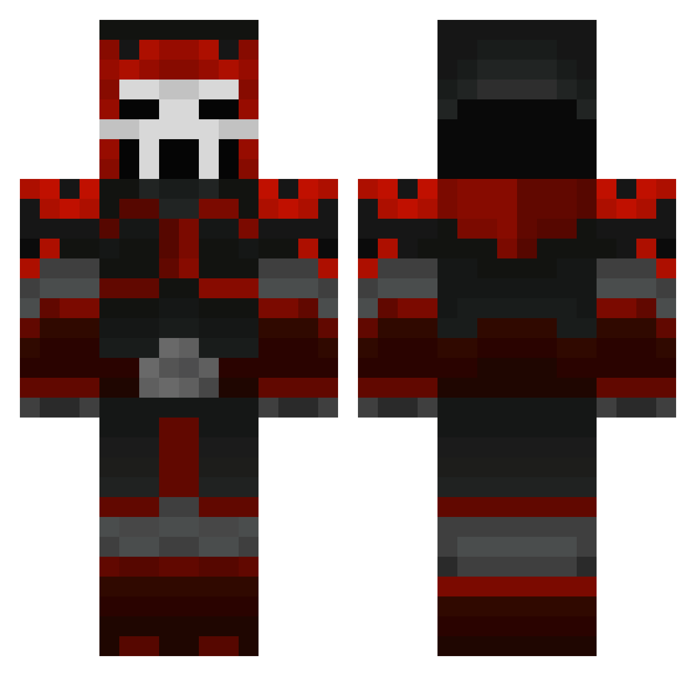 Argonite_ Minecraft skin, front and back view