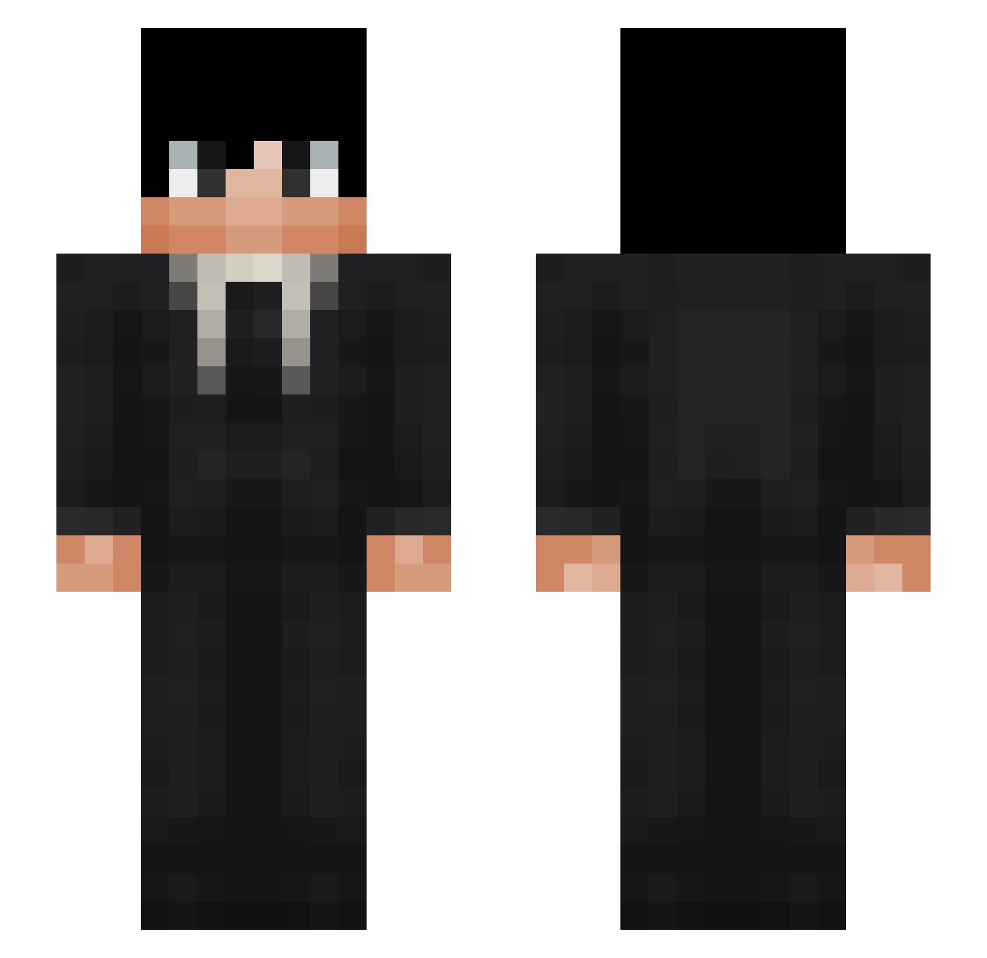 theasiankidd Minecraft skin, front and back view