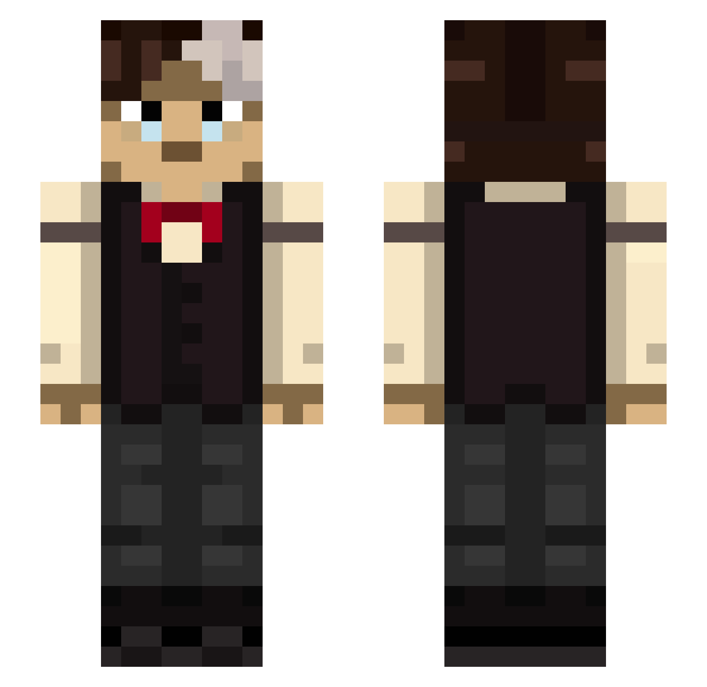 KezZ_2137 Minecraft skin, front and back view