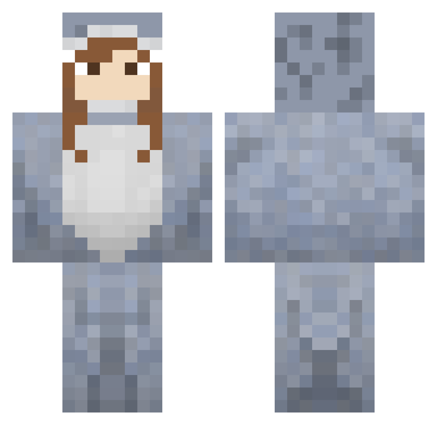 supernabbissimo Minecraft skin, front and back view