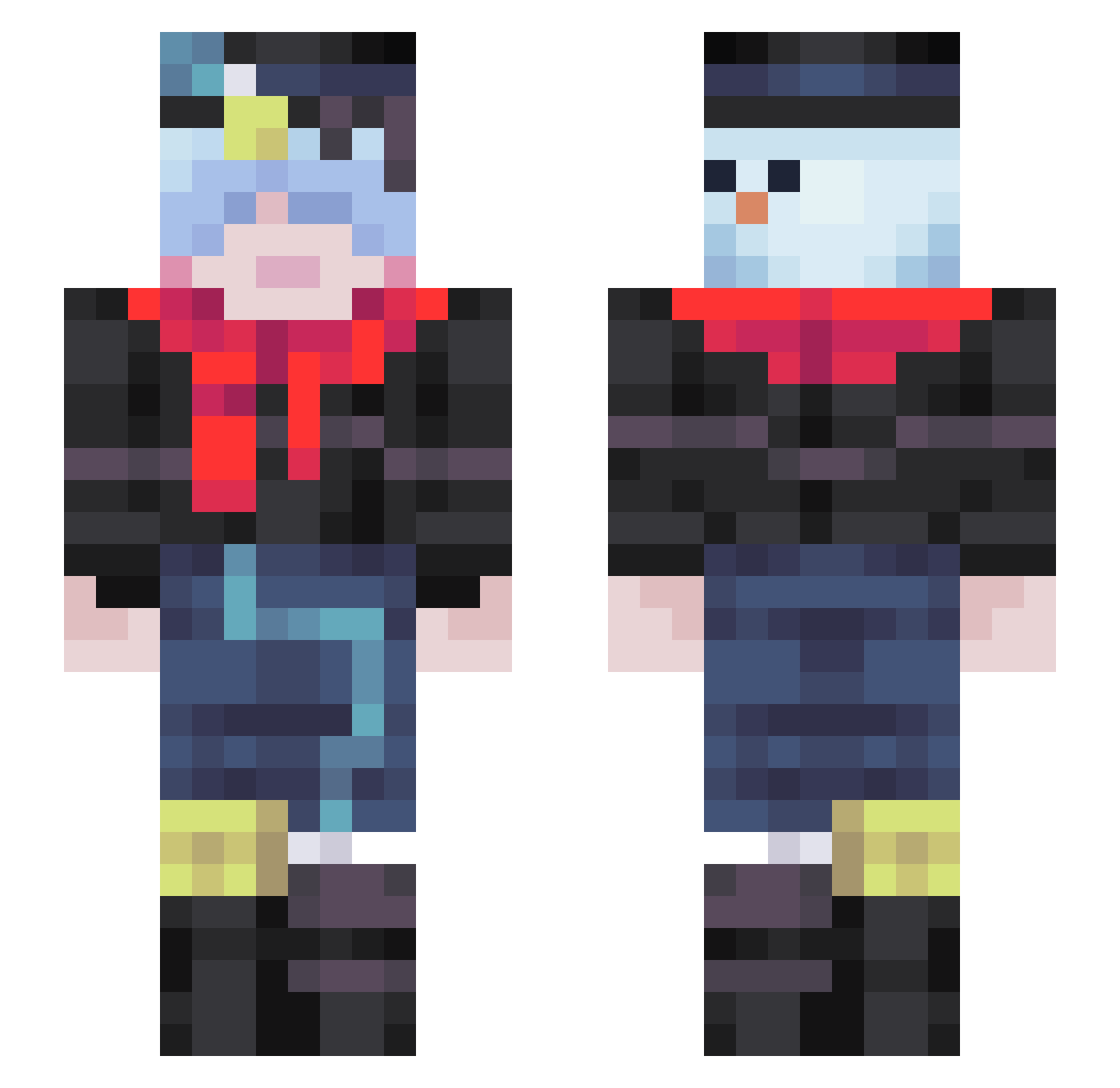 whee_inthemood Minecraft skin, front and back view