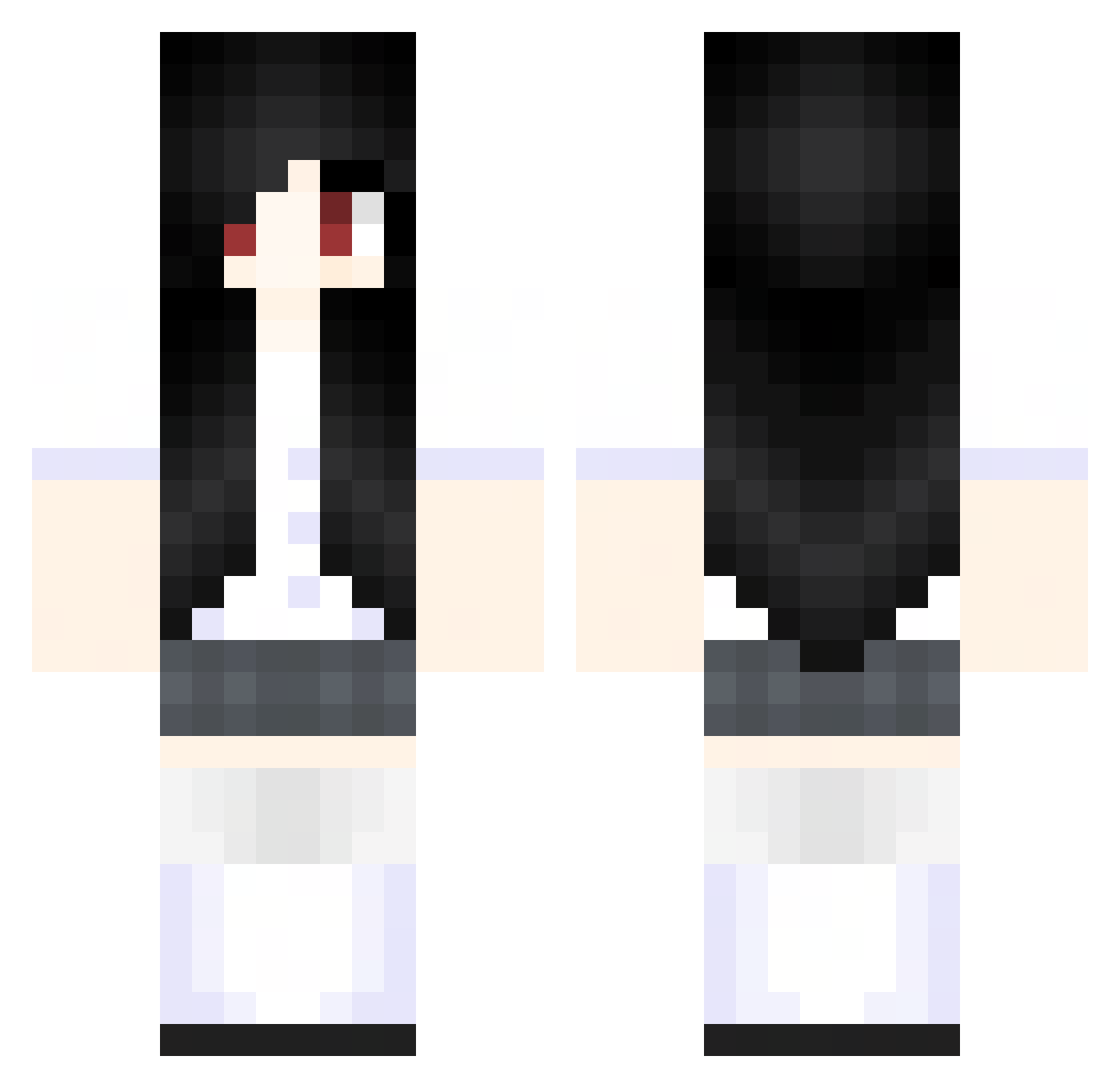 faabri23 Minecraft skin, front and back view