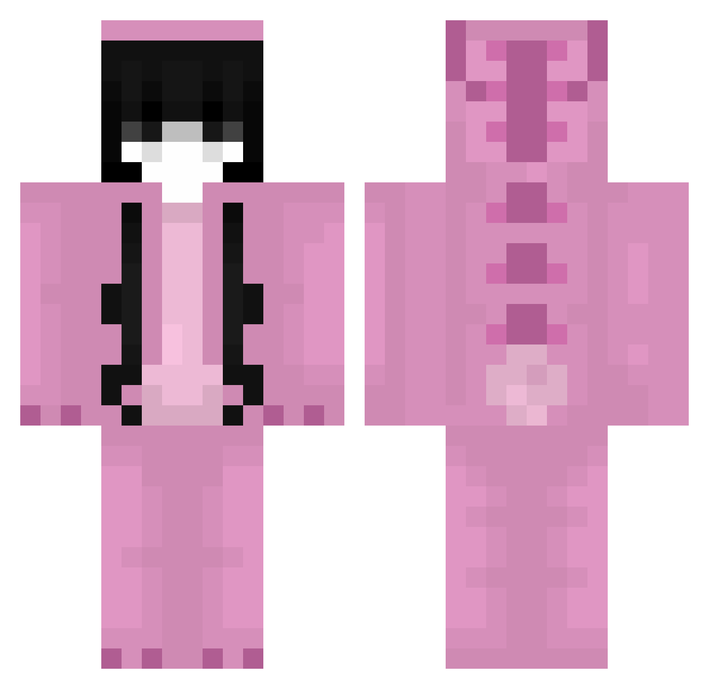 PheoNix3361 Minecraft skin, front and back view