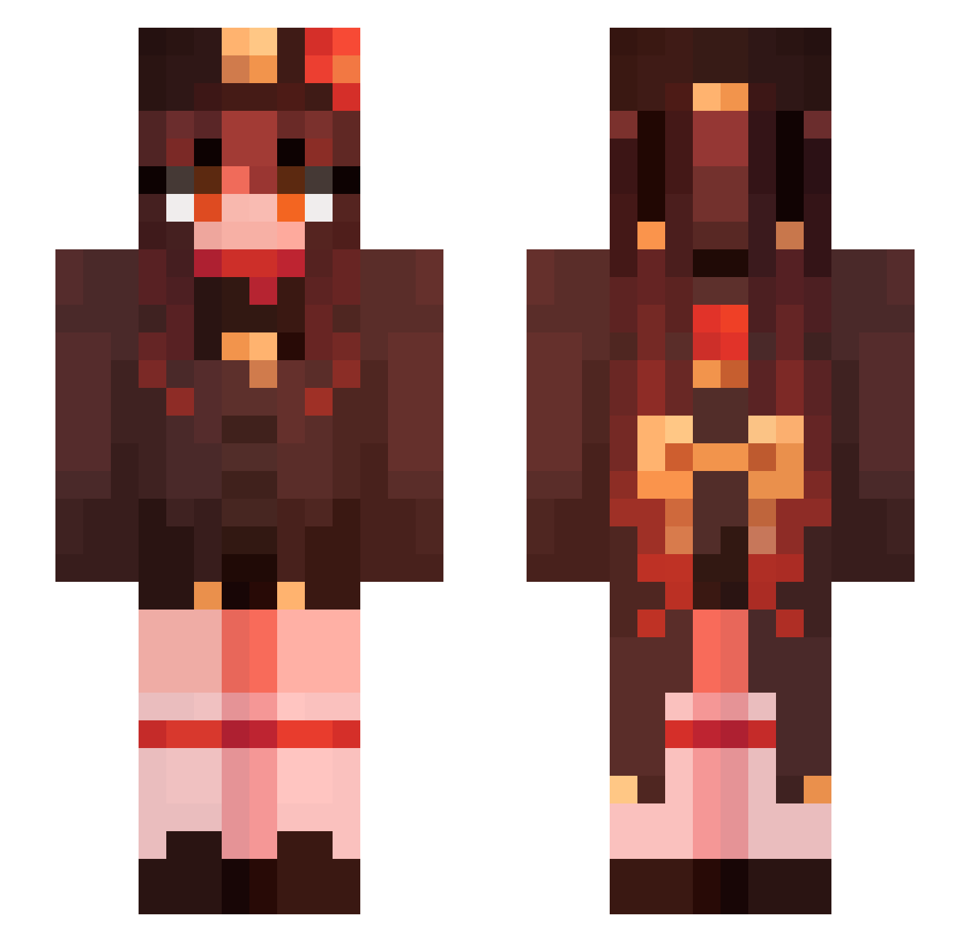 daquantaavlous Minecraft skin, front and back view
