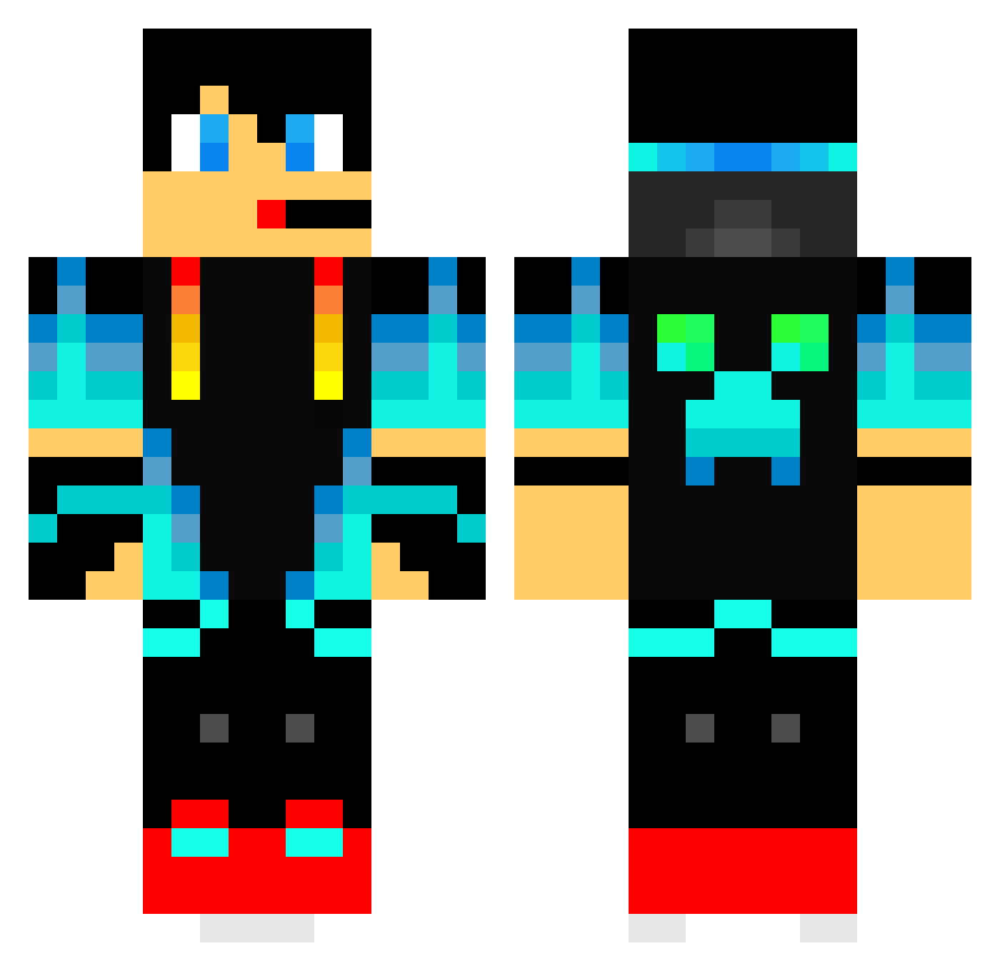 Geels Minecraft skin, front and back view