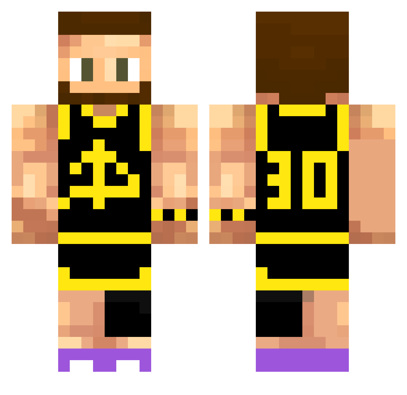 zLuKs1 Minecraft skin, front and back view