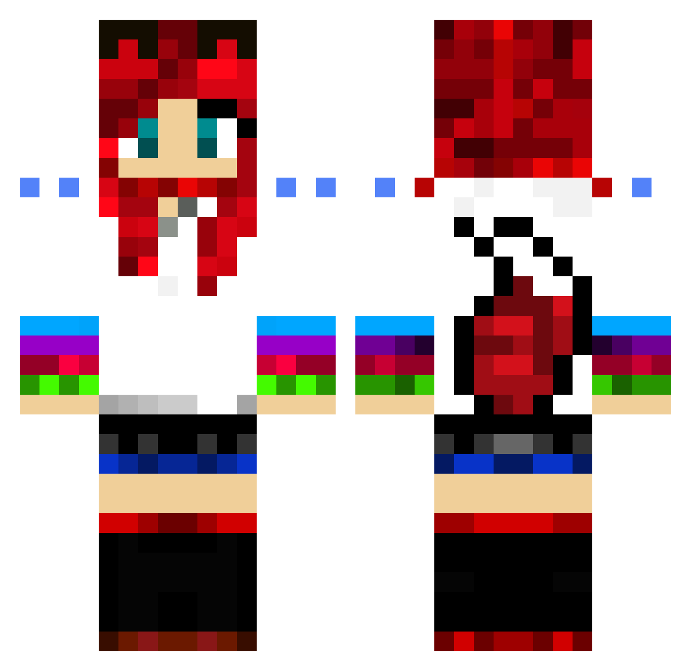 MatyiOwOZegz33 Minecraft skin, front and back view