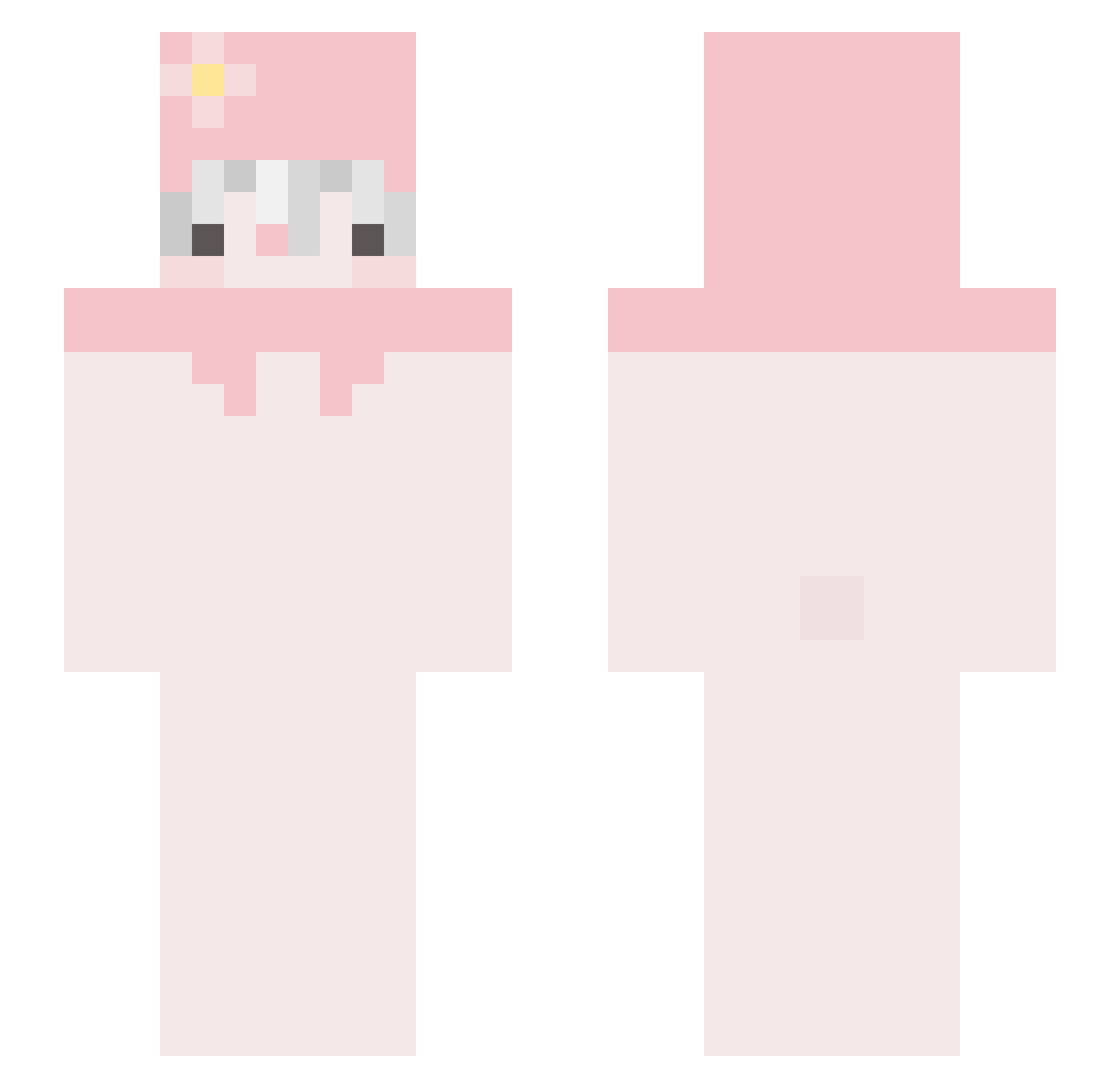 OryZzoonn Minecraft skin, front and back view