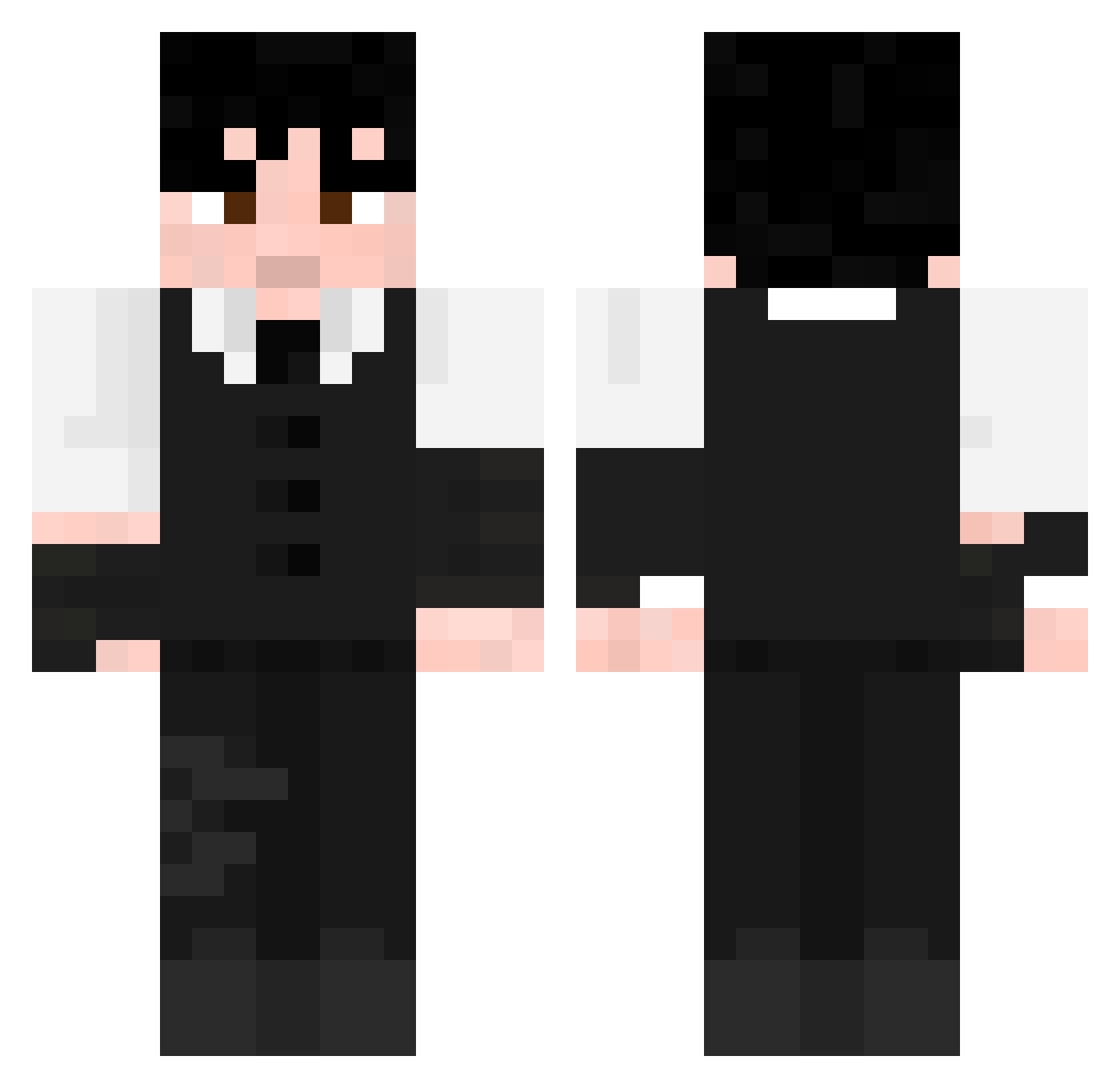 Siden81 Minecraft skin, front and back view