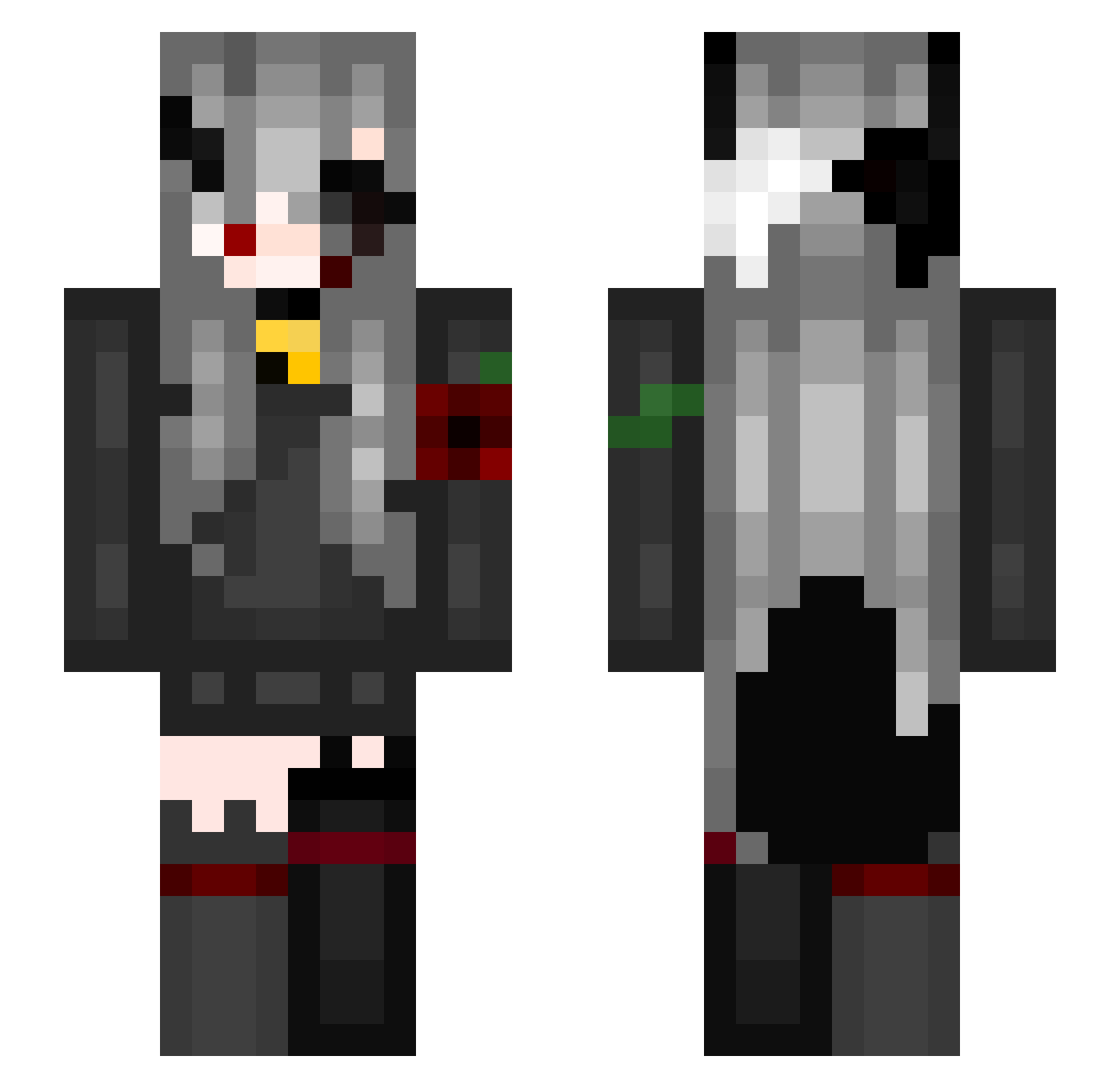 William_Gosoo Minecraft skin, front and back view