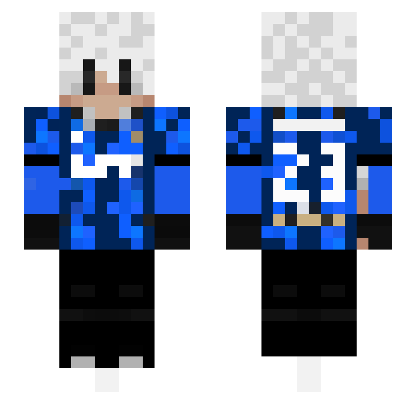 Moliinaa Minecraft skin, front and back view