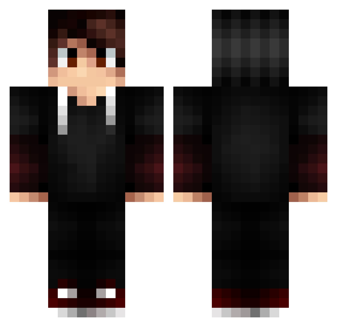 Richin_ Minecraft skin, front and back view