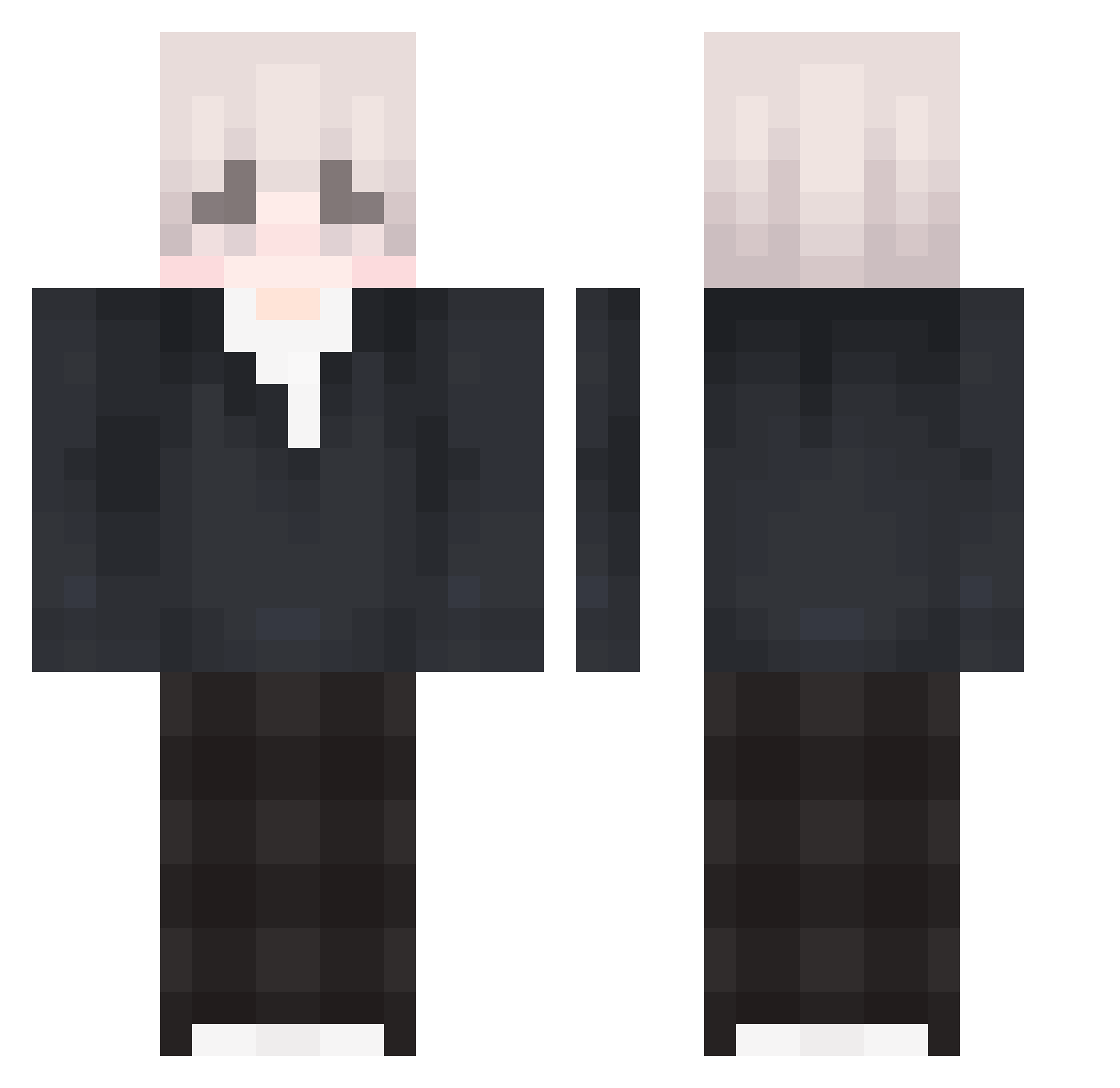 panbialko2115 Minecraft skin, front and back view