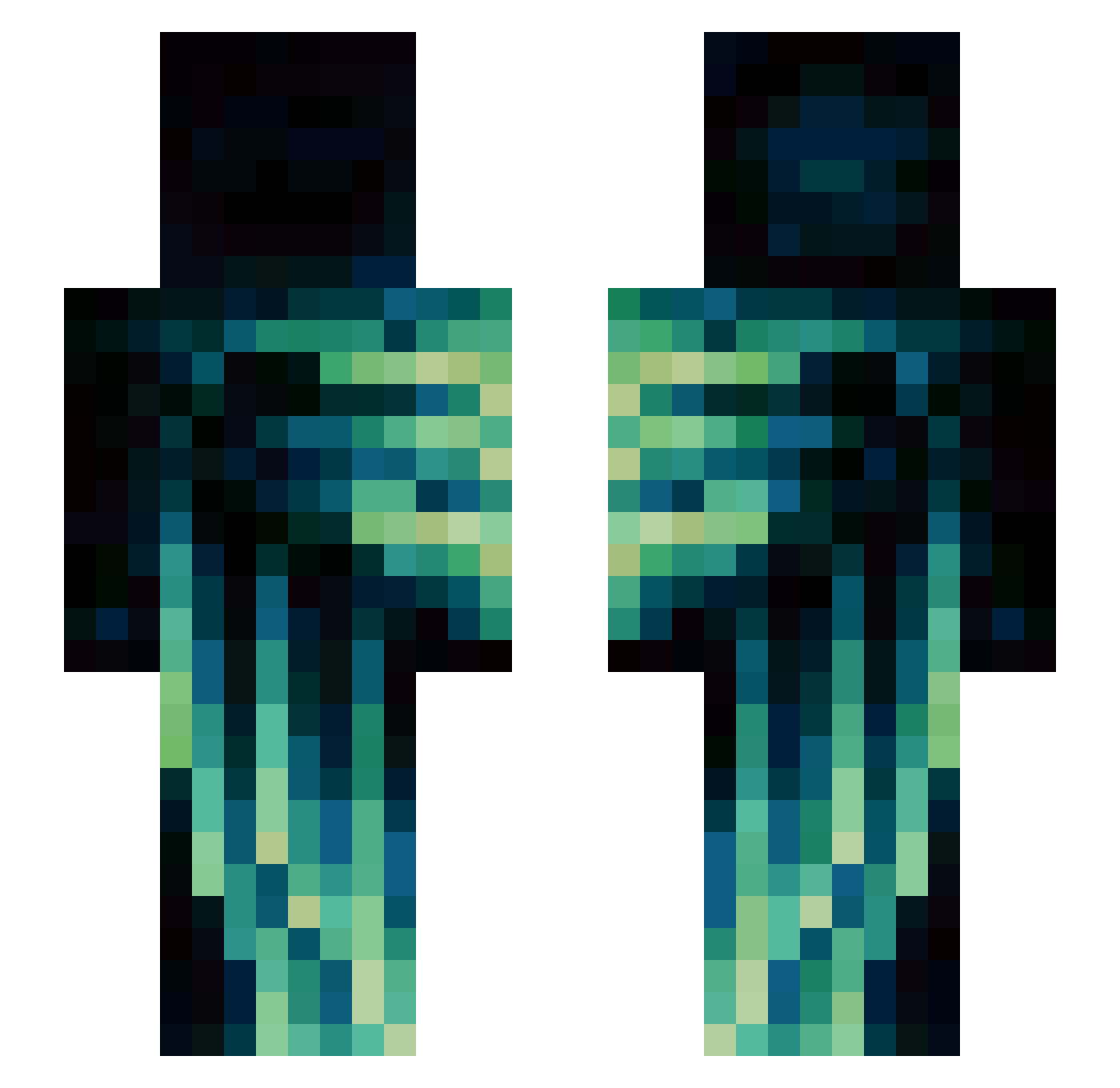 KeN_EditionV2 Minecraft skin, front and back view