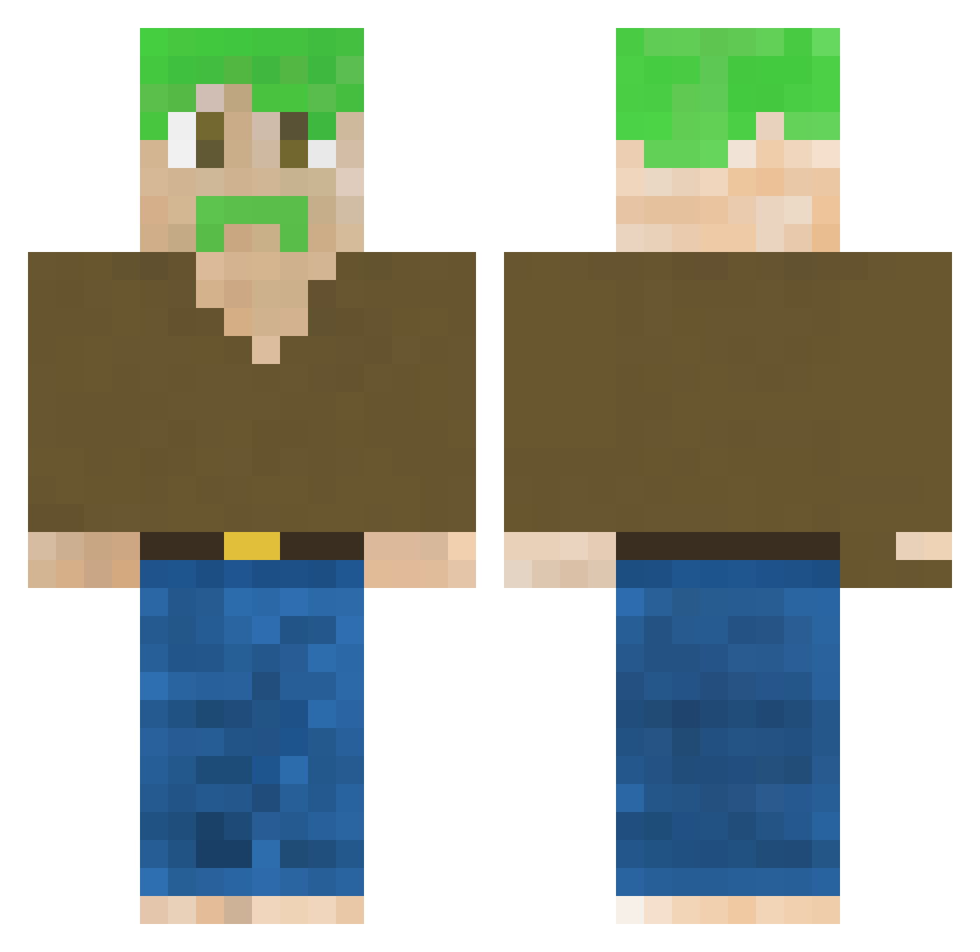 yummytheyummy Minecraft skin, front and back view
