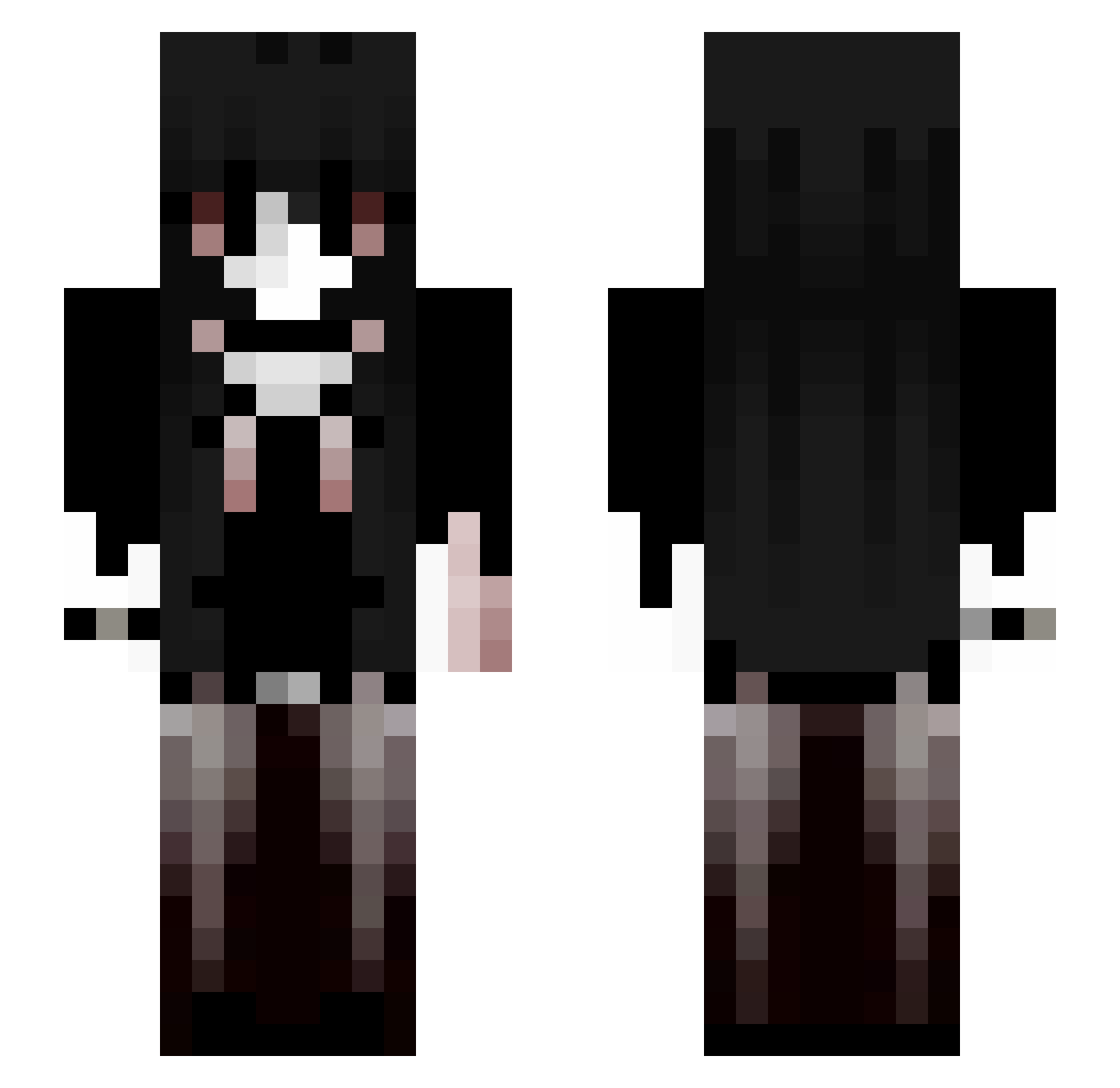 InnovAsian Minecraft skin, front and back view