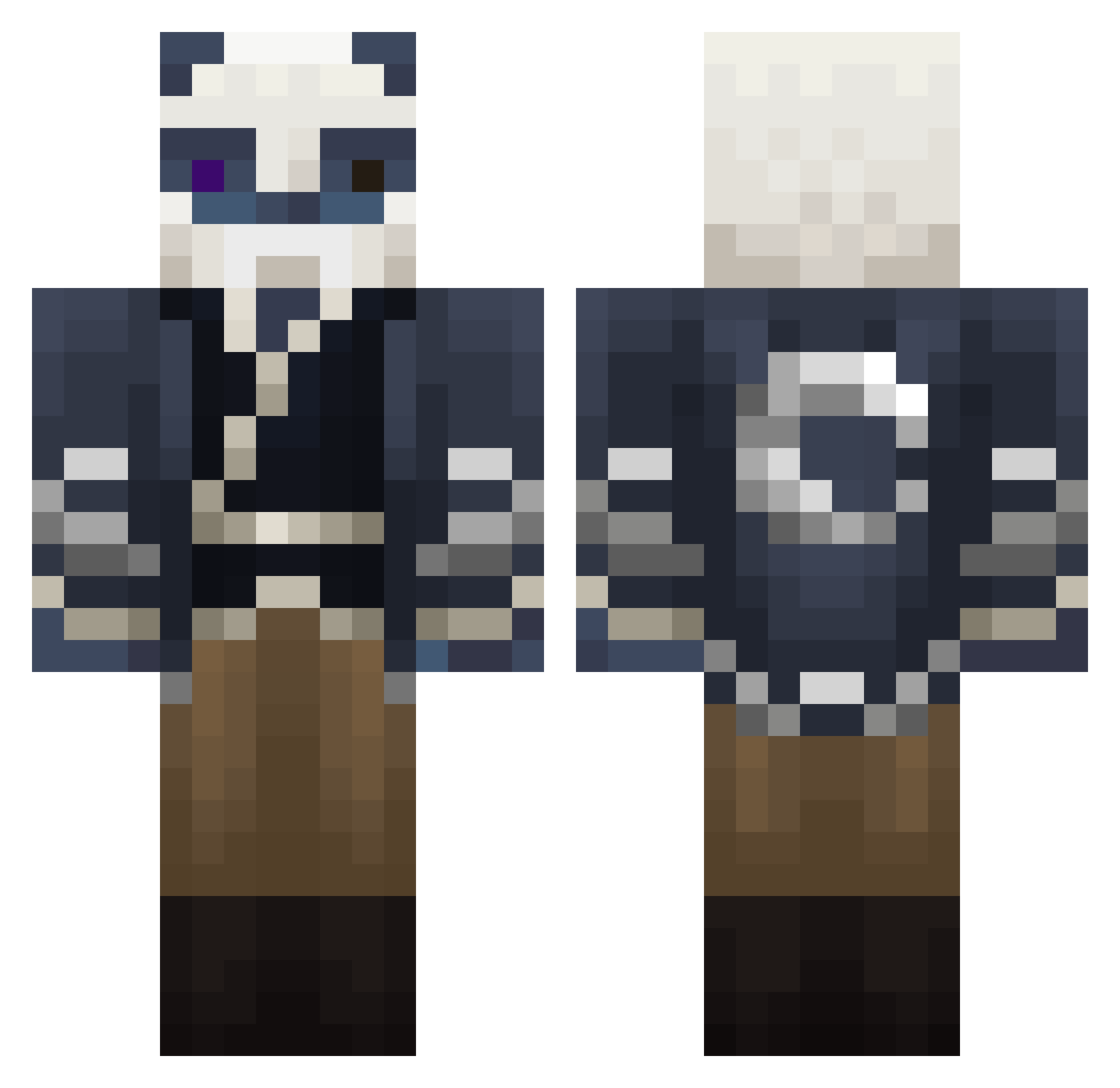 VastLyte Minecraft skin, front and back view