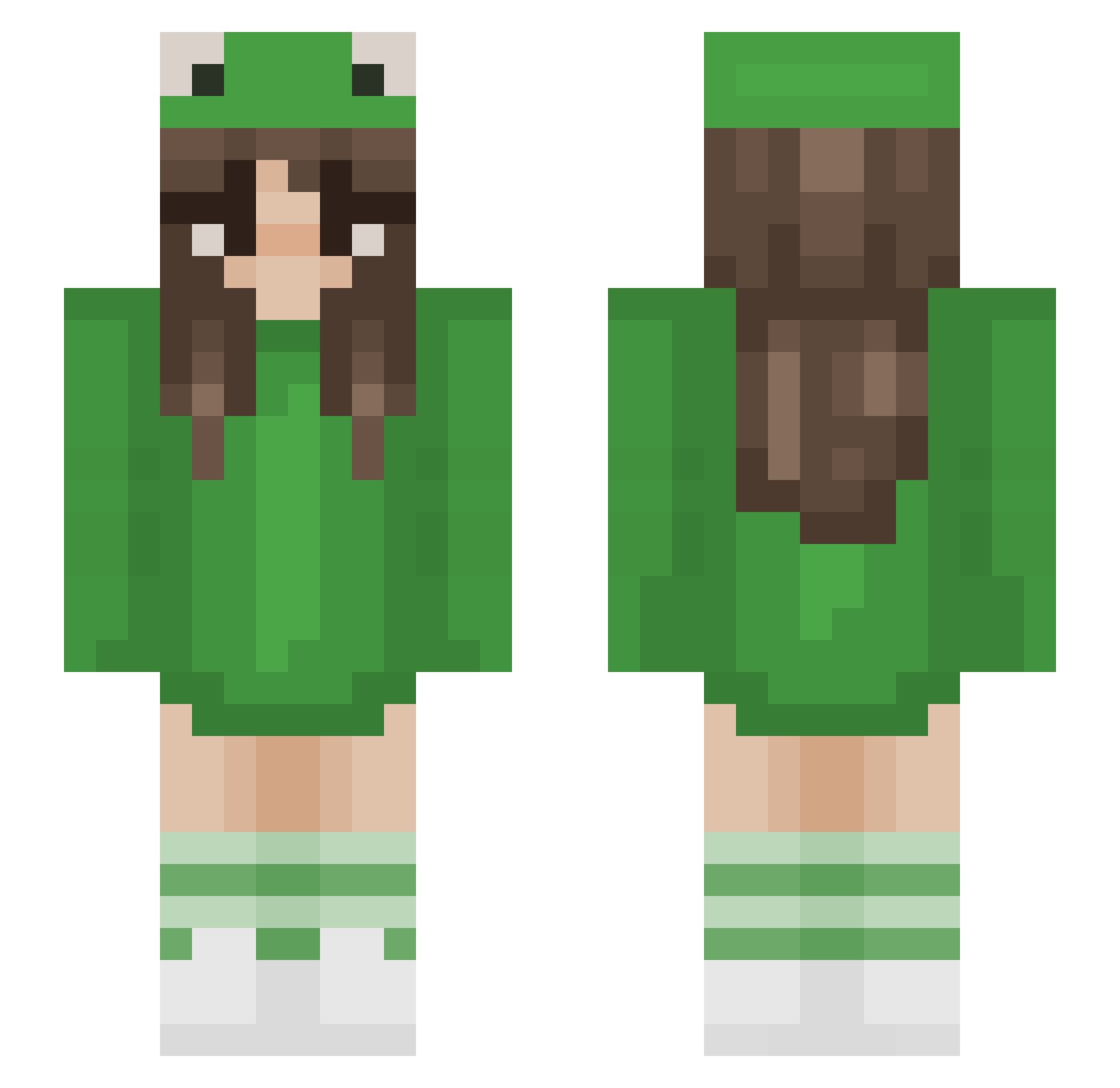 julialuna24 Minecraft skin, front and back view