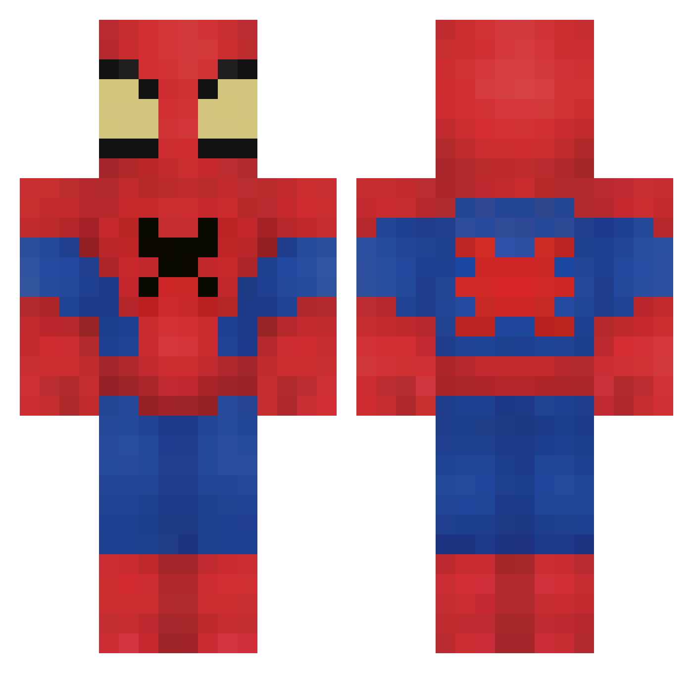 Skilly07 Minecraft skin, front and back view