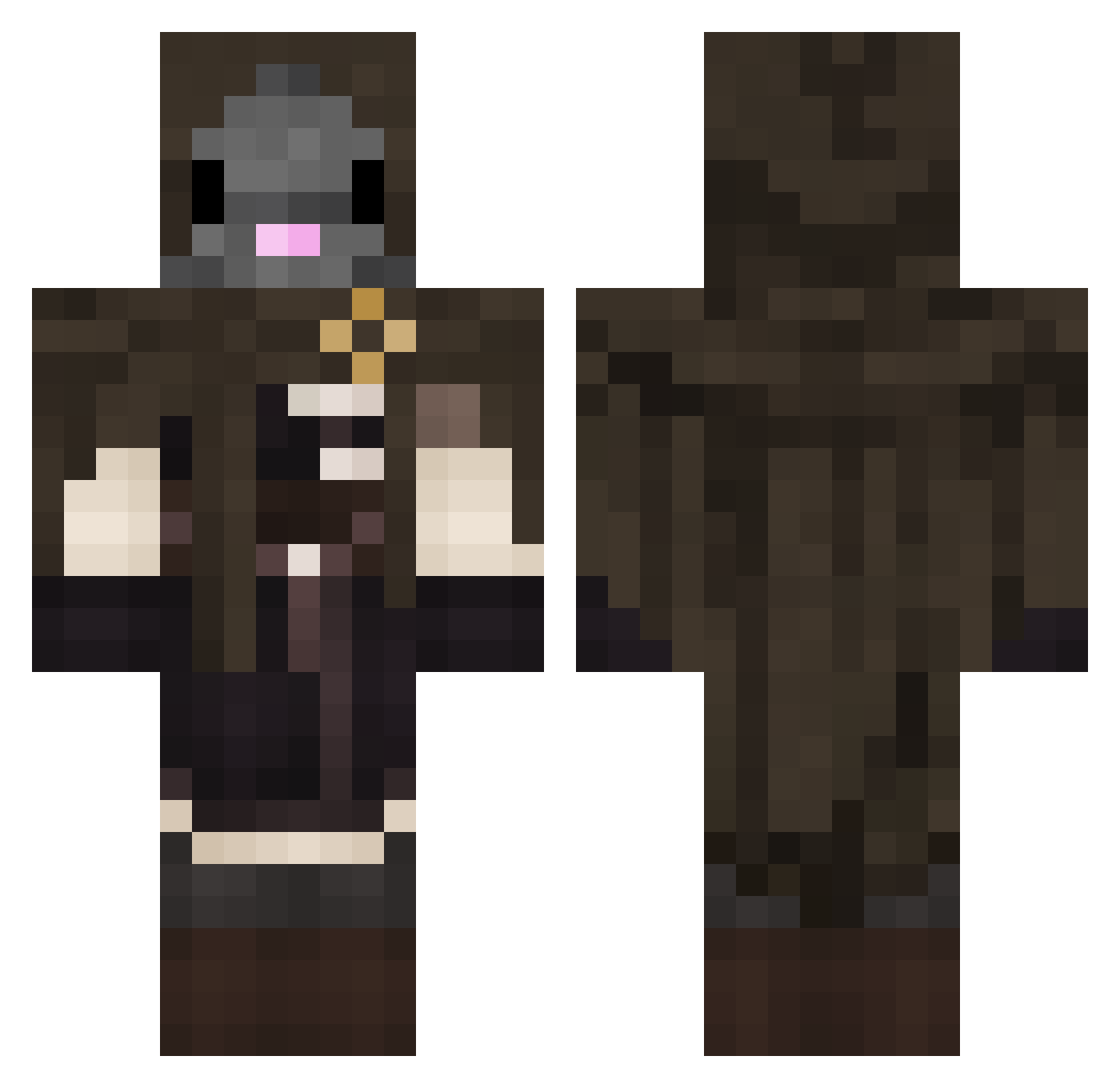 Optimum_ Minecraft skin, front and back view