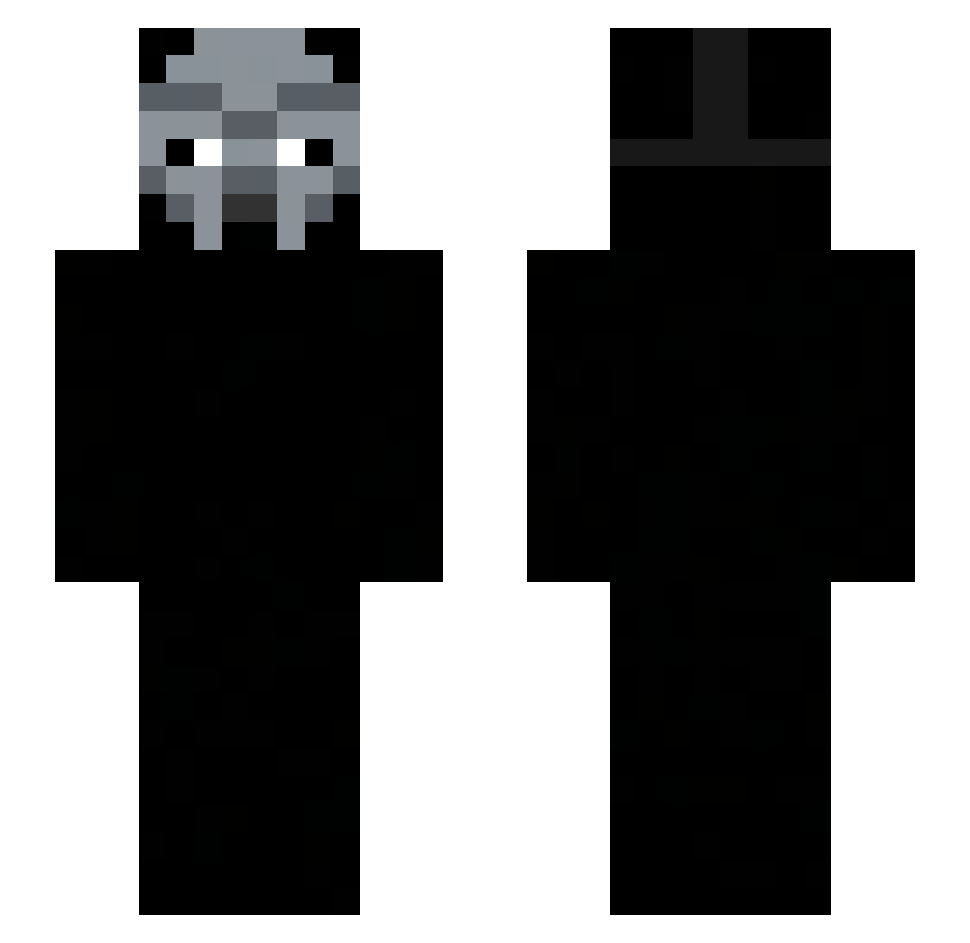 Hatchinoxx Minecraft skin, front and back view
