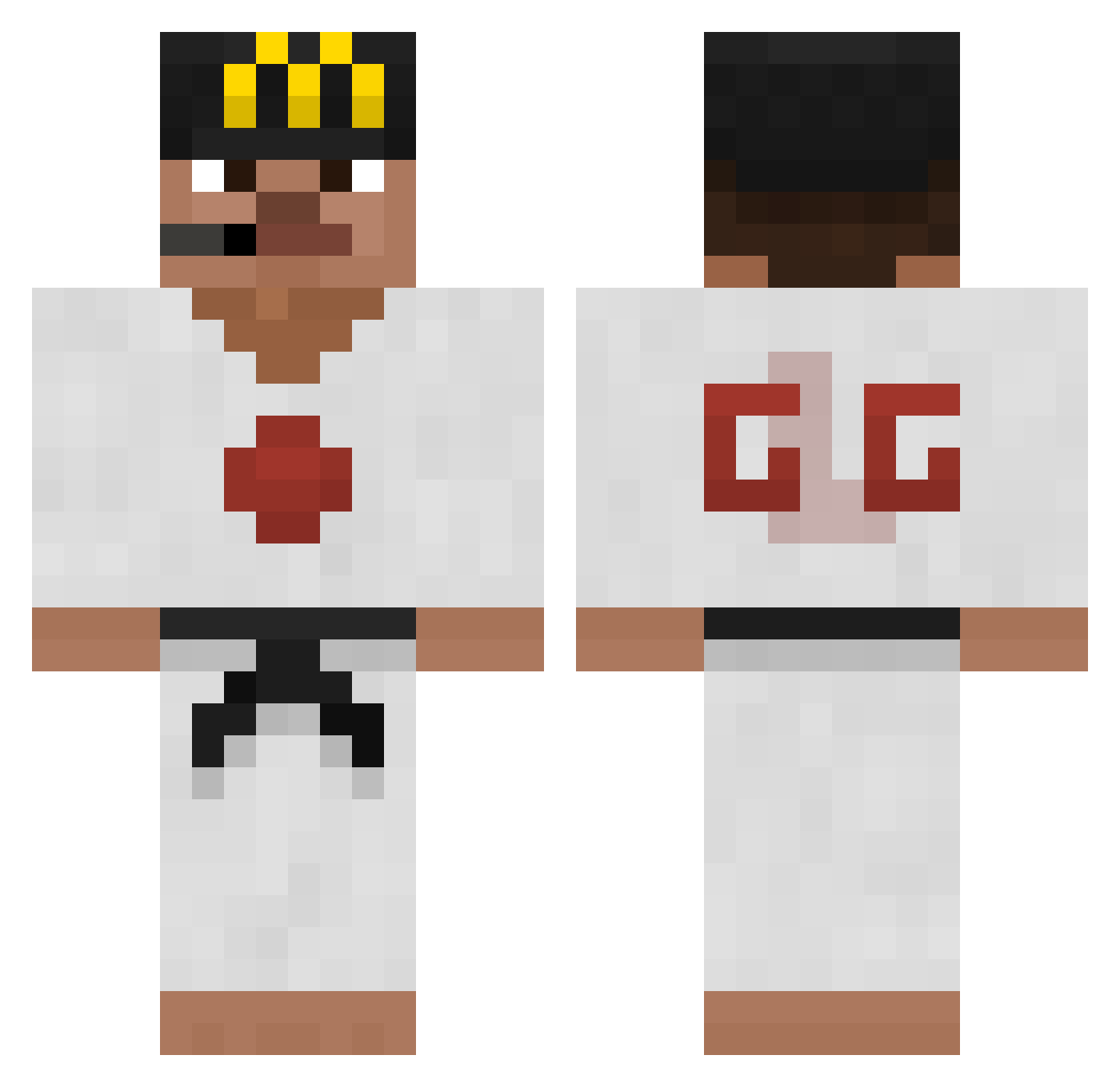 krugerss Minecraft skin, front and back view