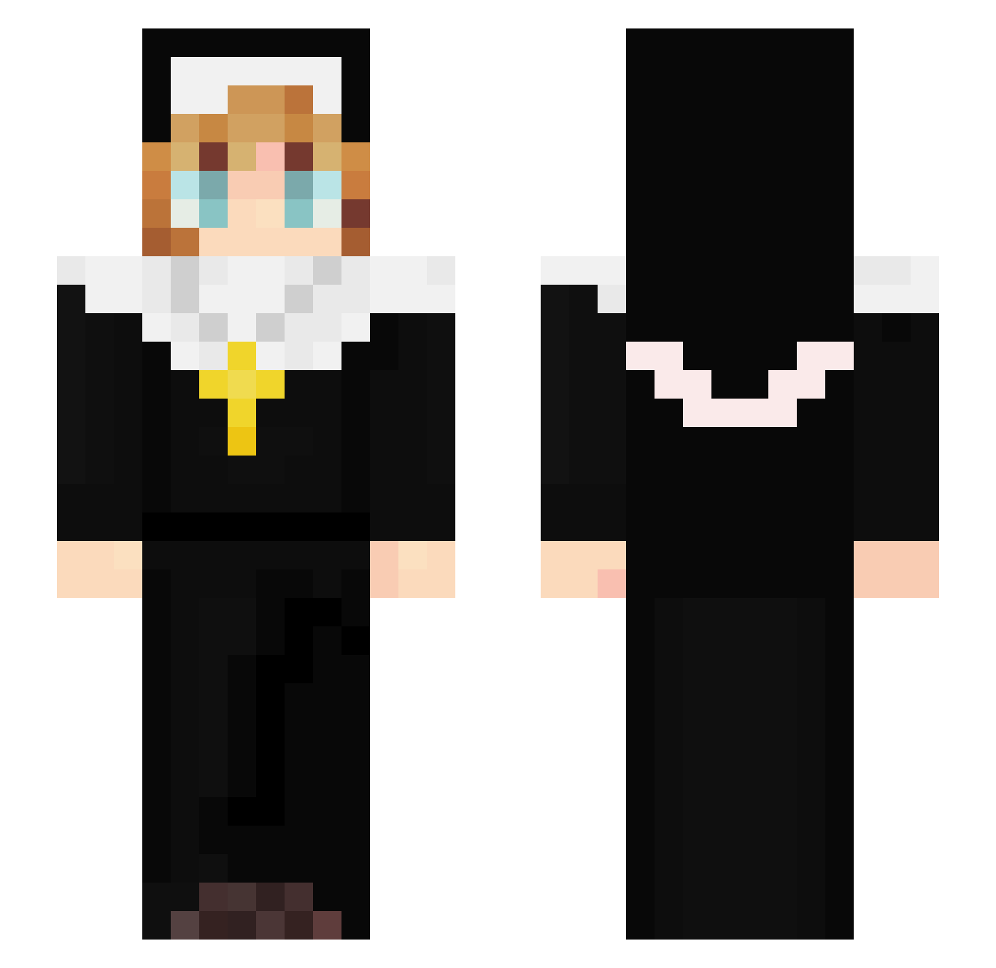 fanofsisdom Minecraft skin, front and back view