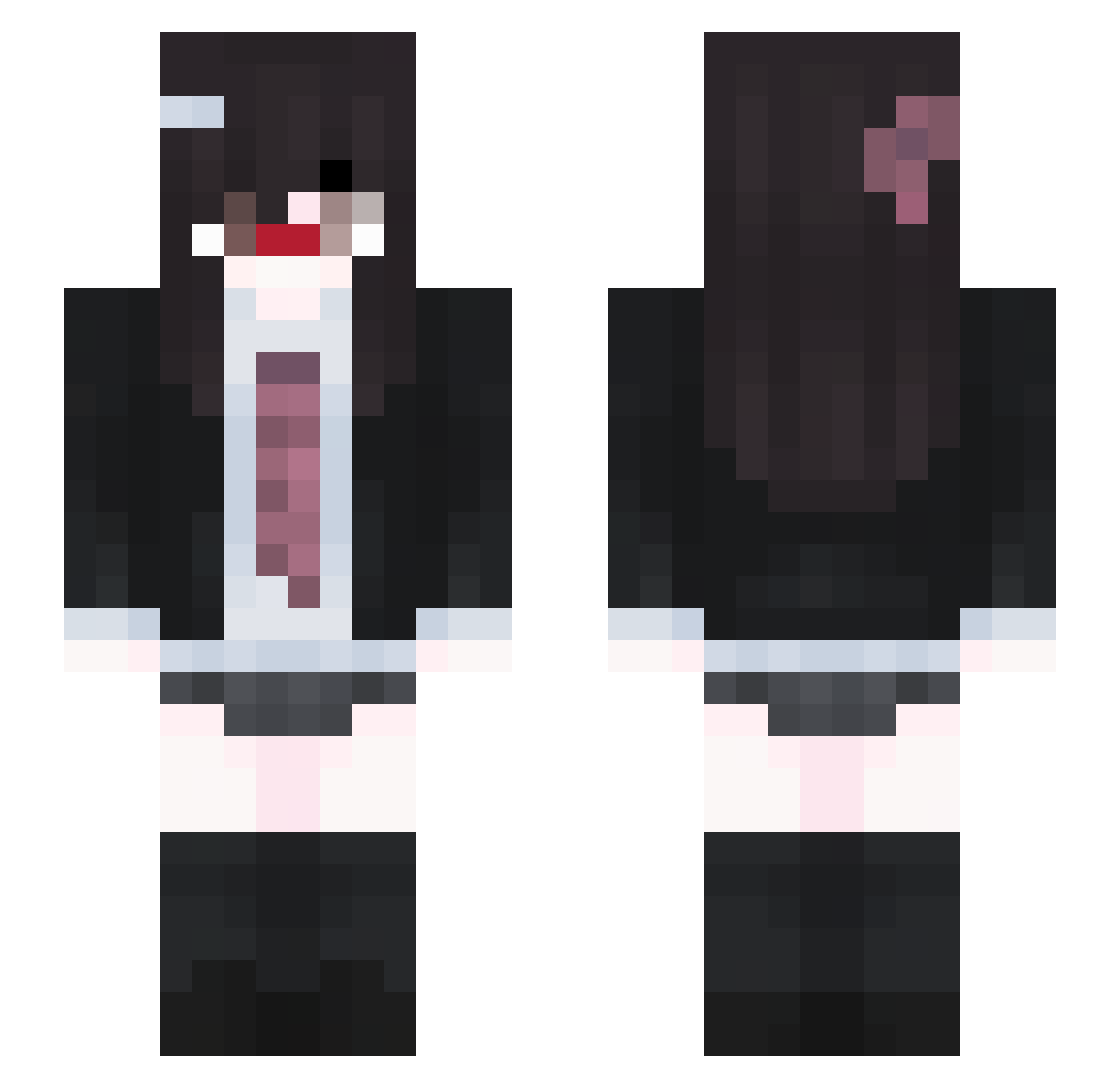 rlarudtjq Minecraft skin, front and back view