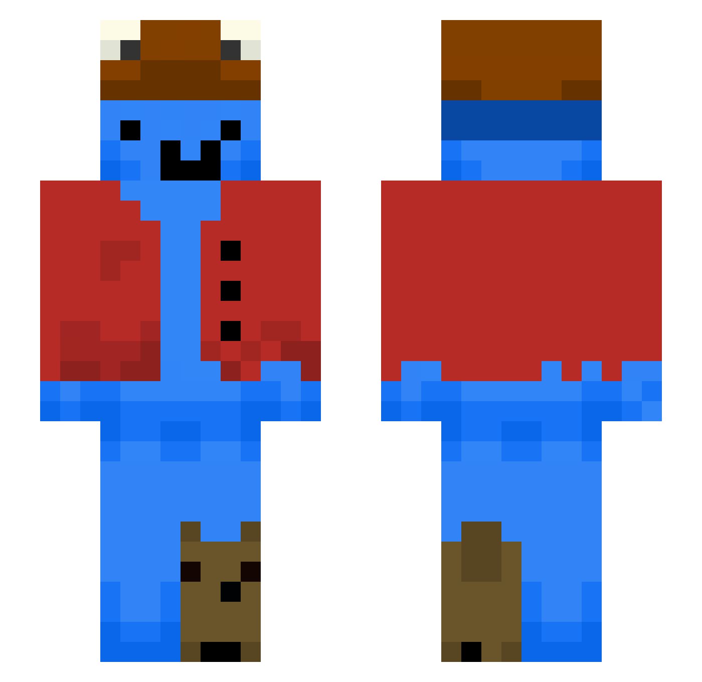 crp_pvpsweat Minecraft skin, front and back view