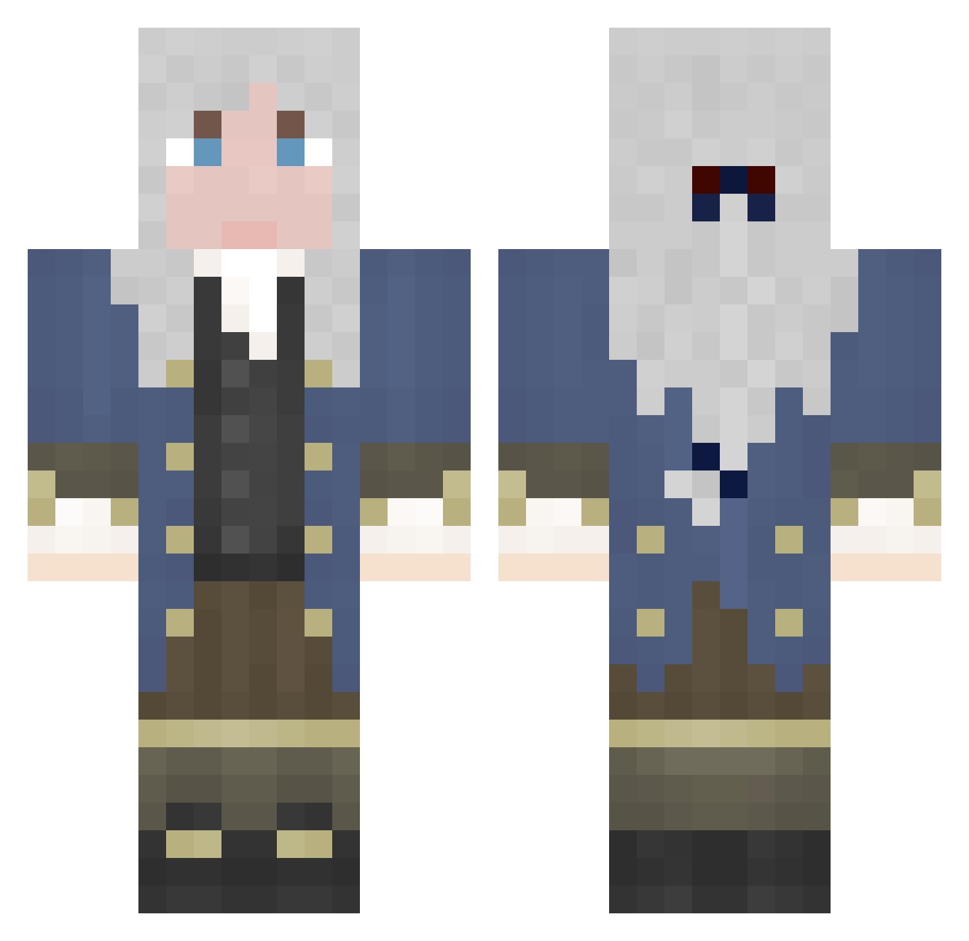 kipchak Minecraft skin, front and back view