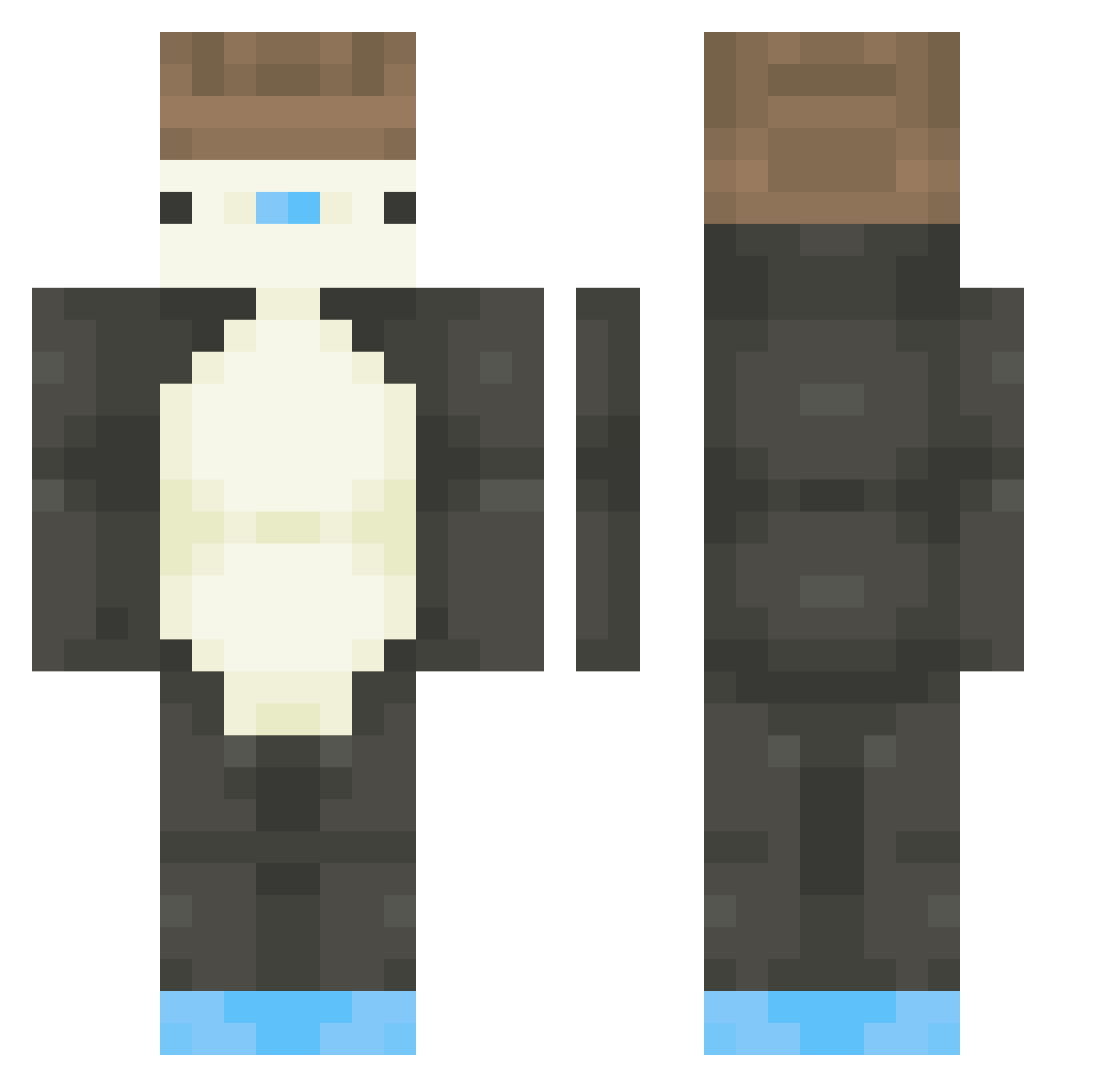 dangerdinh Minecraft skin, front and back view