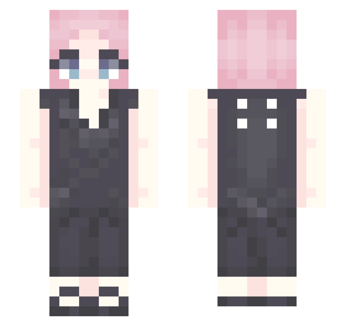 dababyhael9money Minecraft skin, front and back view