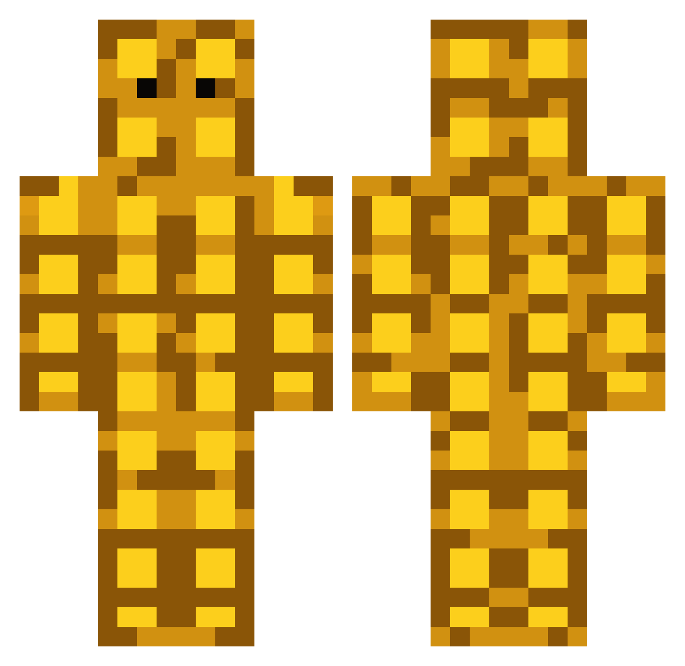 freeYtgamer Minecraft skin, front and back view