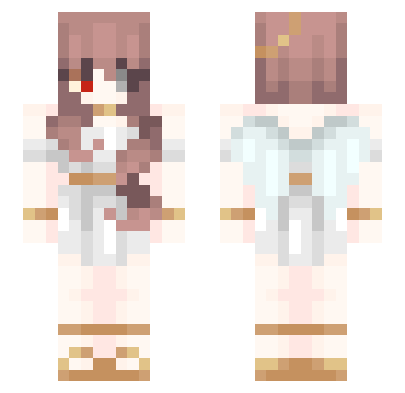 MariaSonaMC Minecraft skin, front and back view