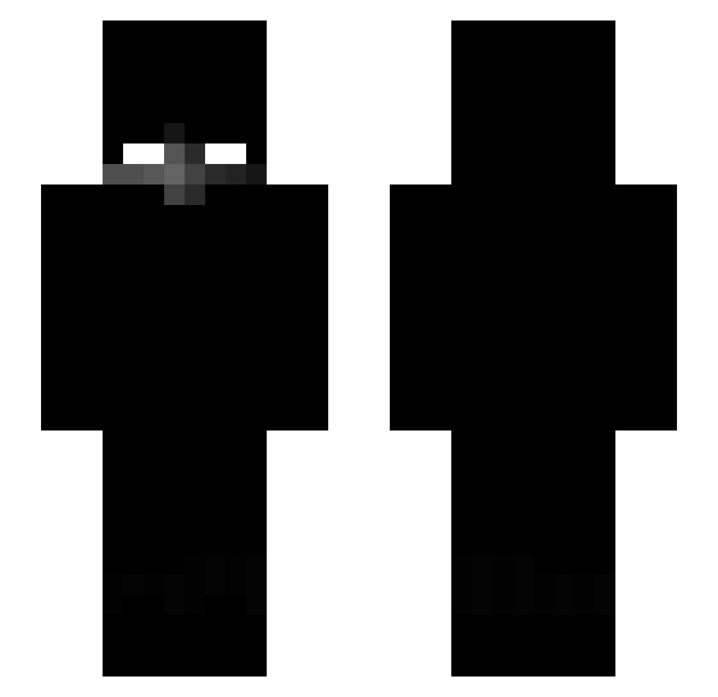 Pulsive_DcNhq Minecraft skin, front and back view