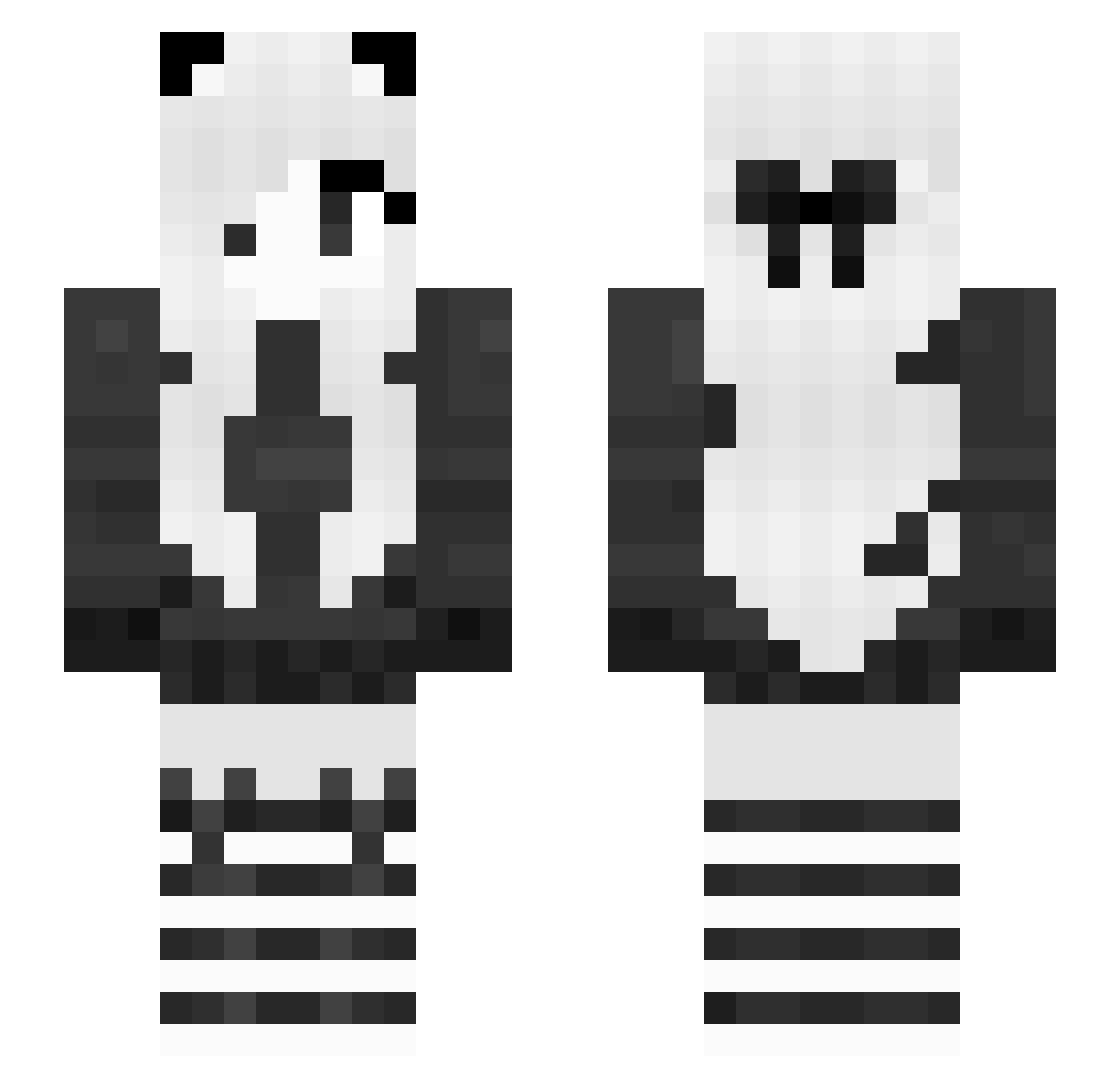 SimXi97 Minecraft skin, front and back view
