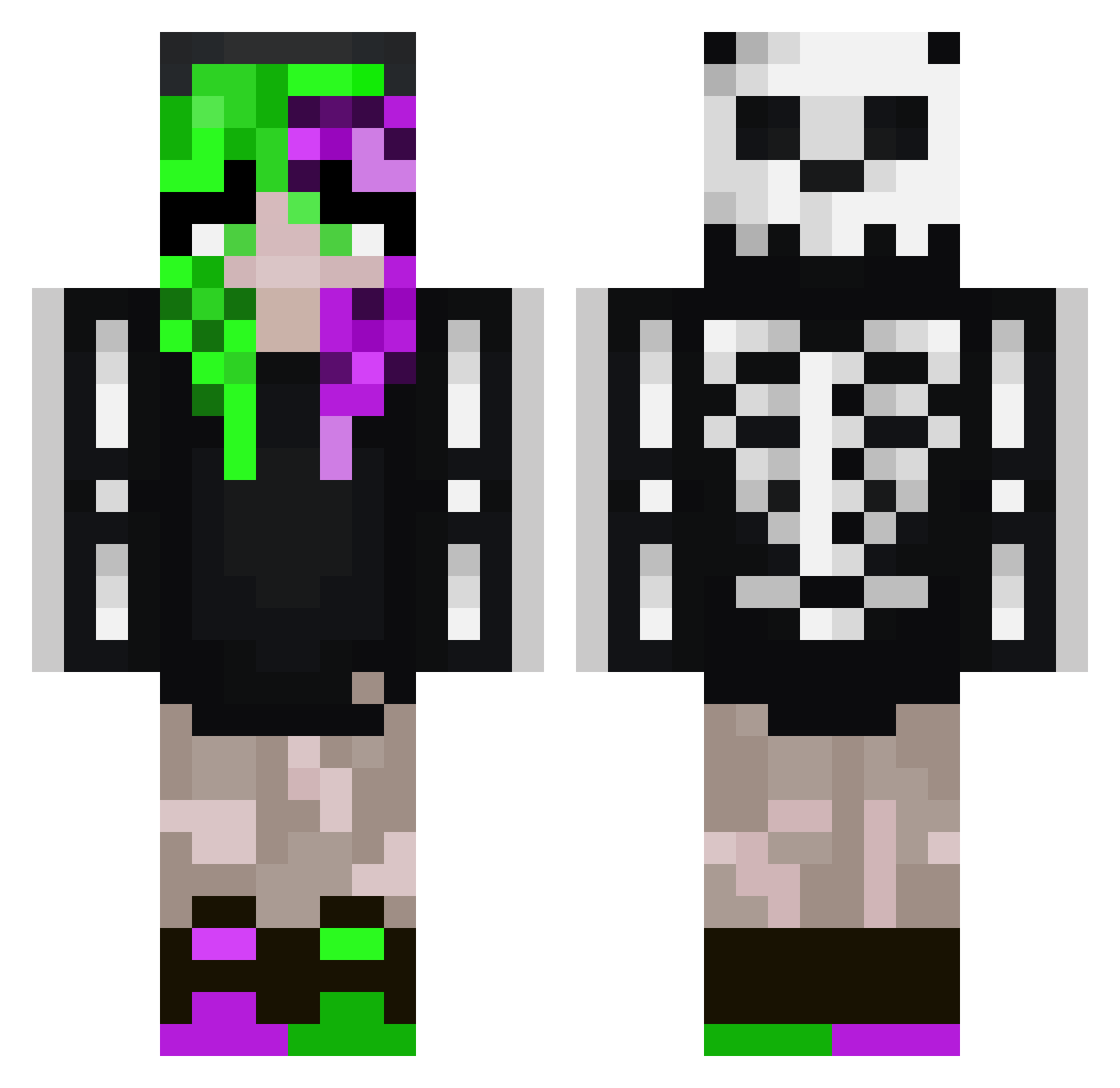 TD_LadyTitania Minecraft skin, front and back view