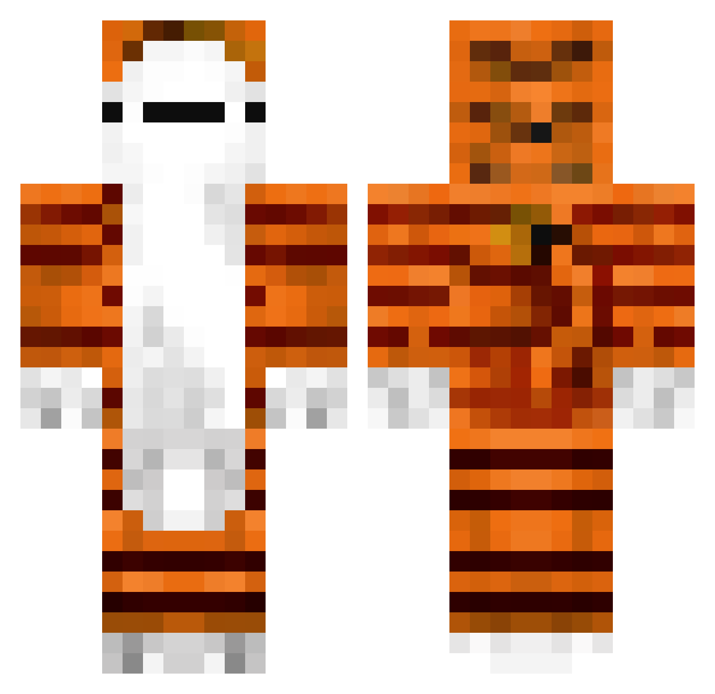oboe14 Minecraft skin, front and back view