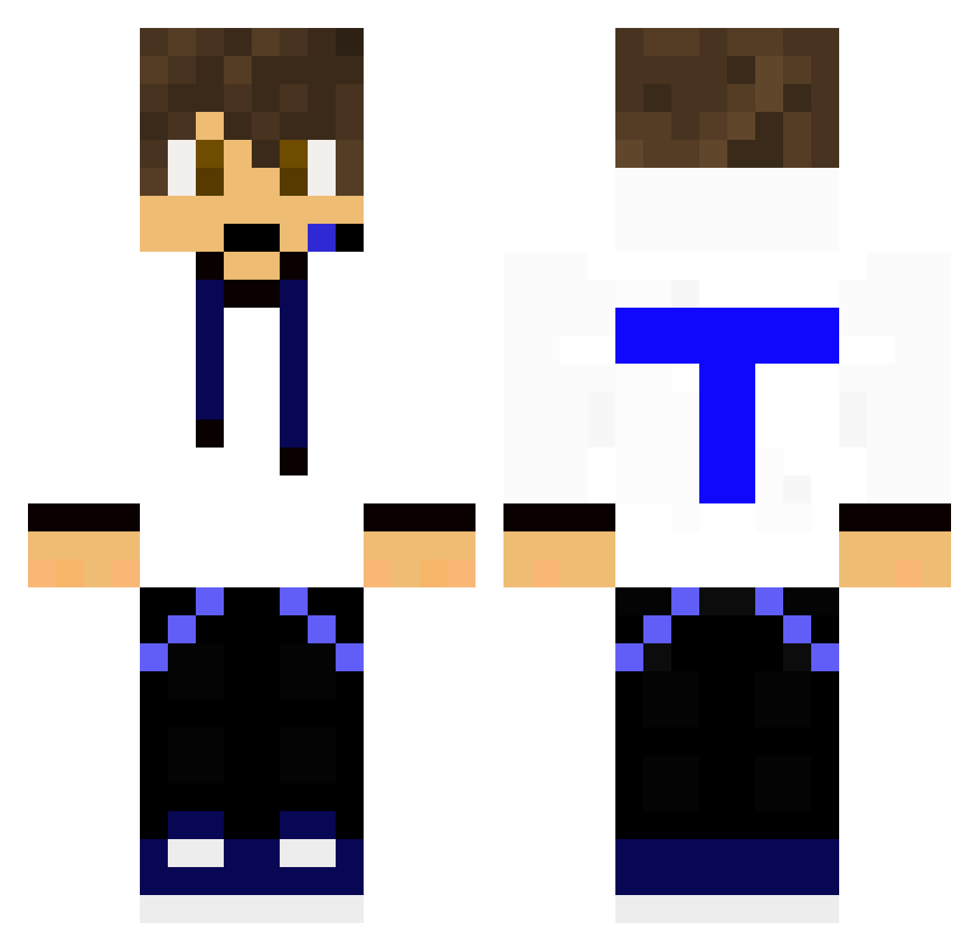 Tights Minecraft skin, front and back view