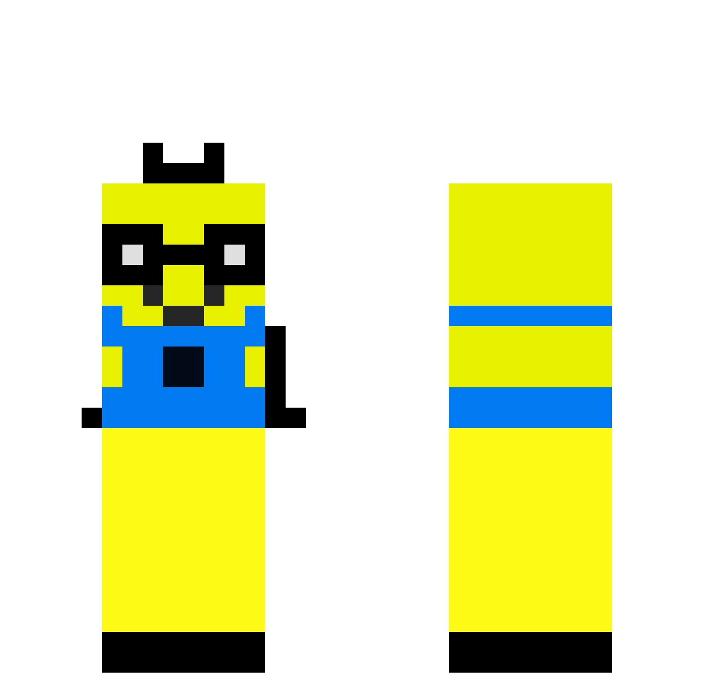 koreanbeuty35 Minecraft skin, front and back view
