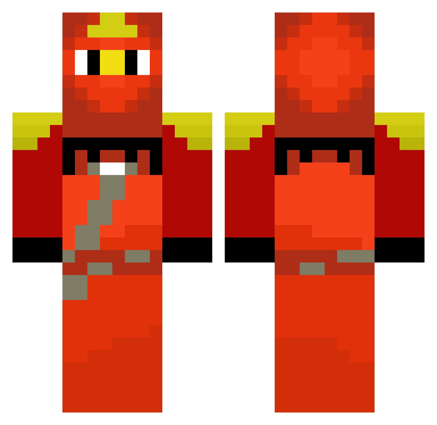 GeraltZ_Rivii Minecraft skin, front and back view