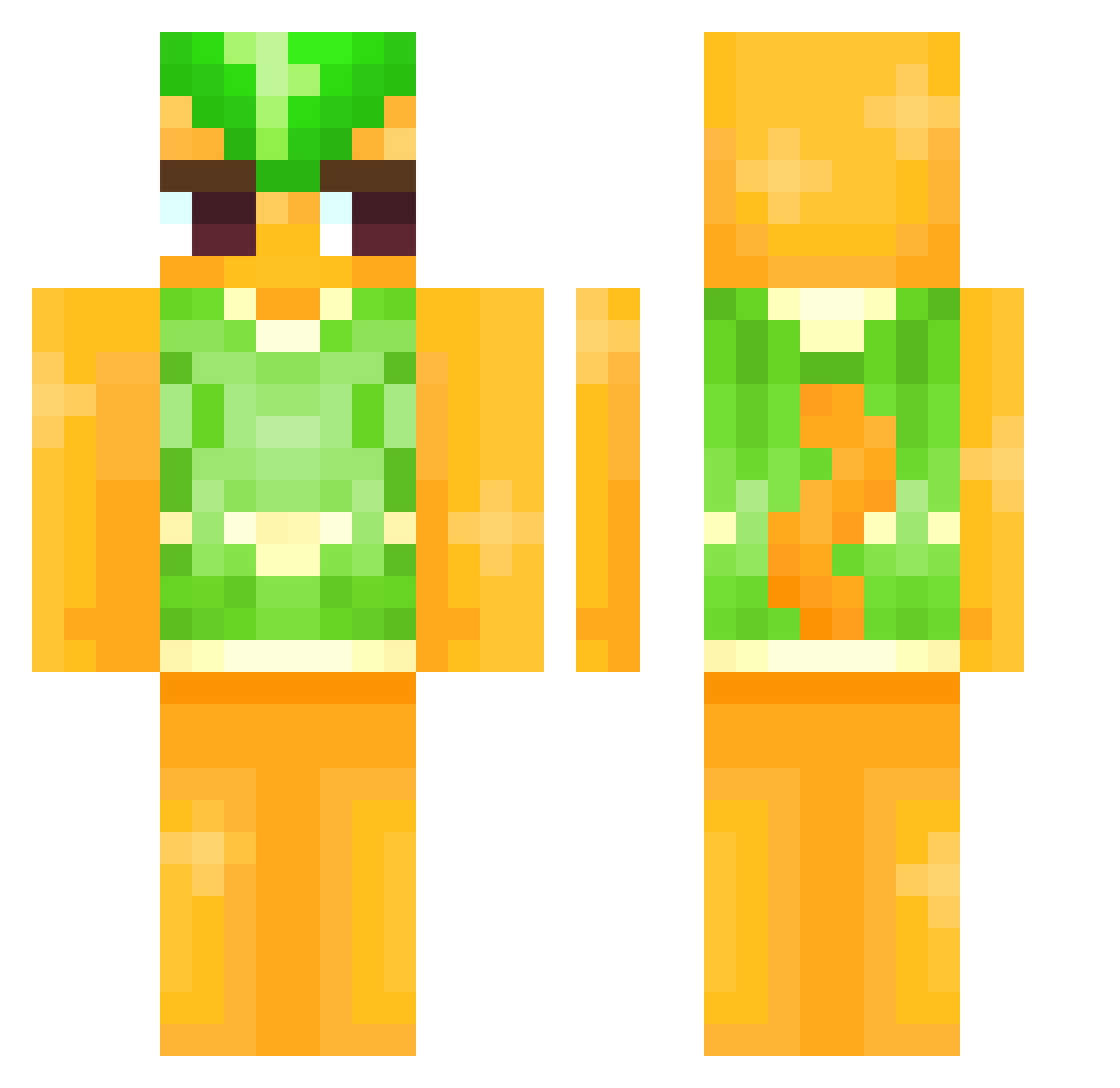 annitaschz Minecraft skin, front and back view