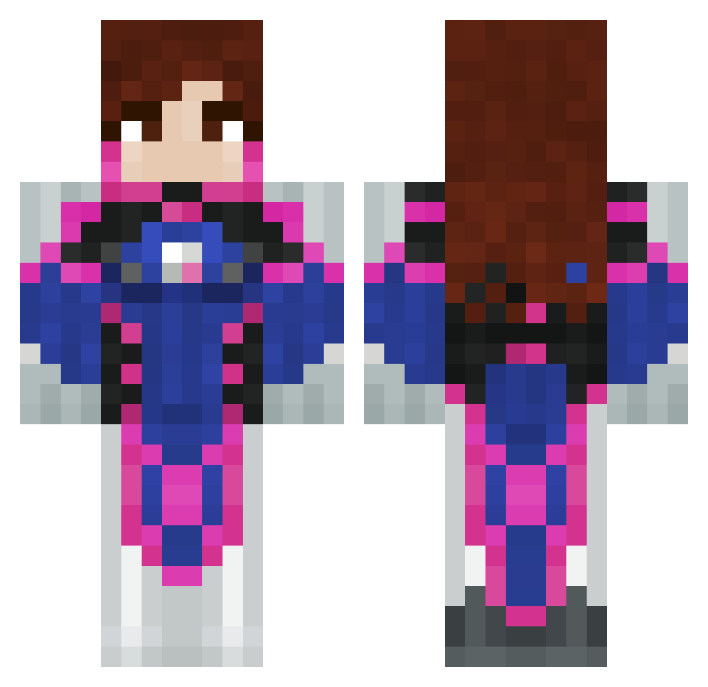 pooioo_ Minecraft skin, front and back view