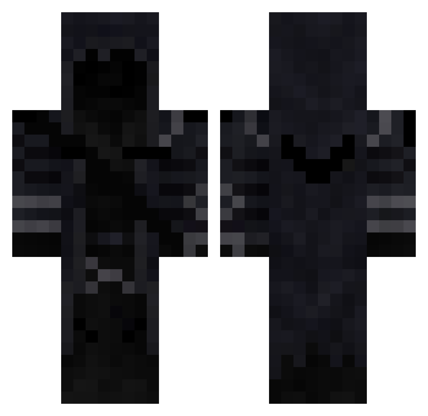 TW_nameless Minecraft skin, front and back view