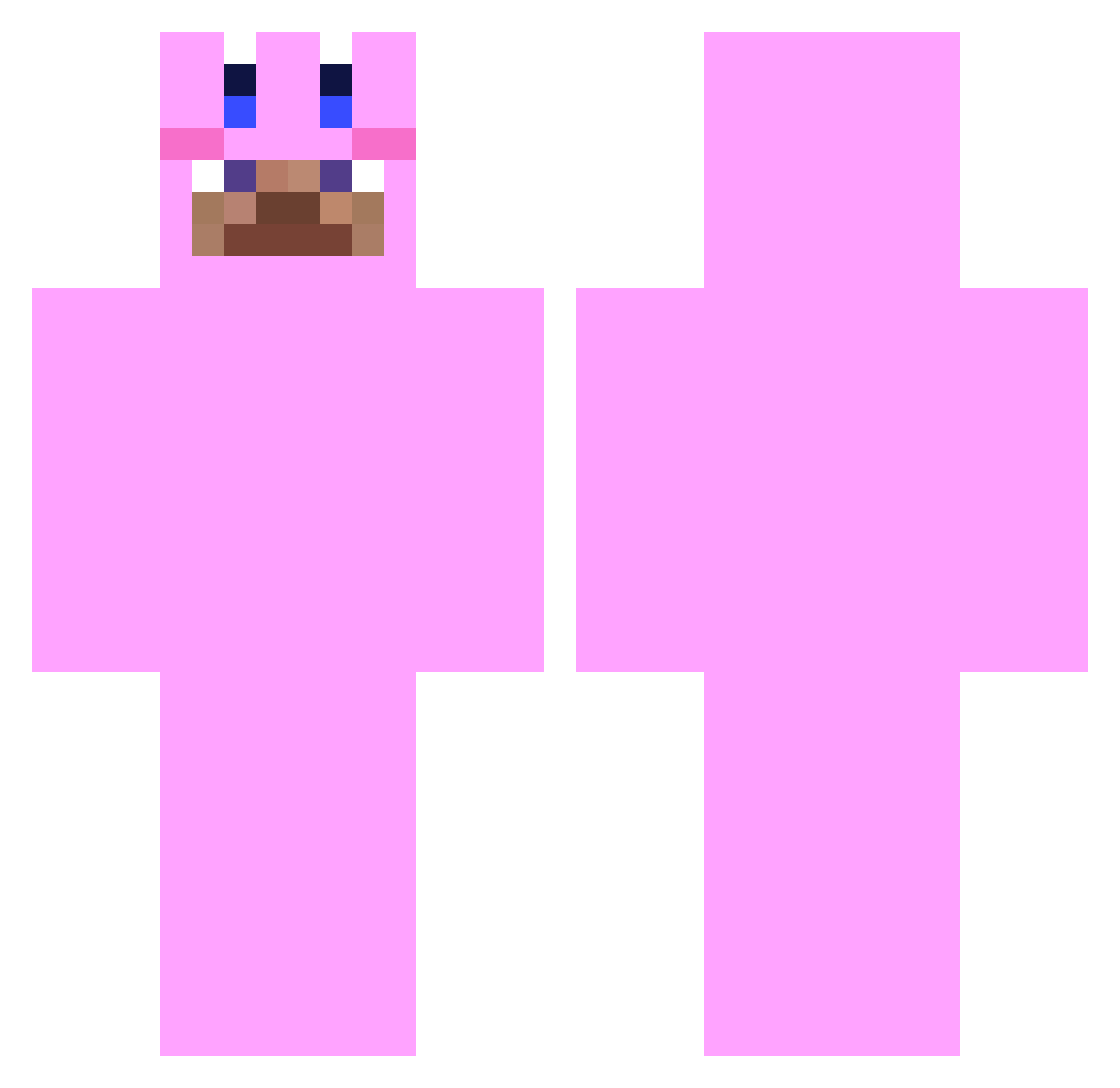 hanook_ Minecraft skin, front and back view