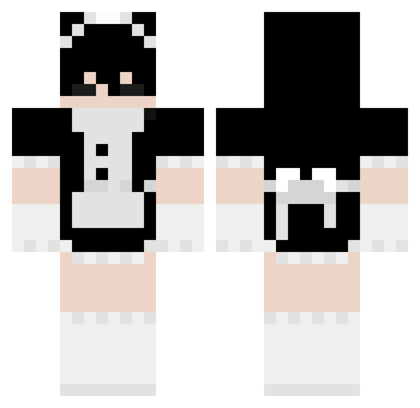 L14N_1337 Minecraft skin, front and back view