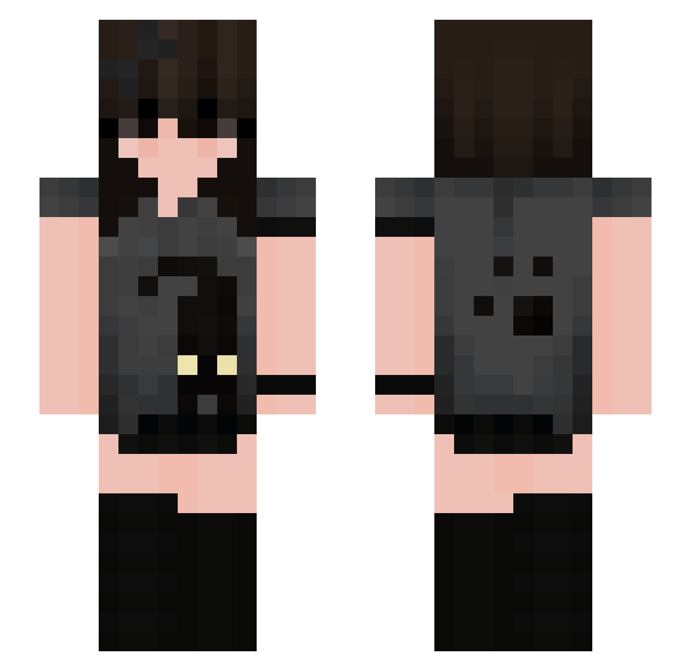 khoats Minecraft skin, front and back view