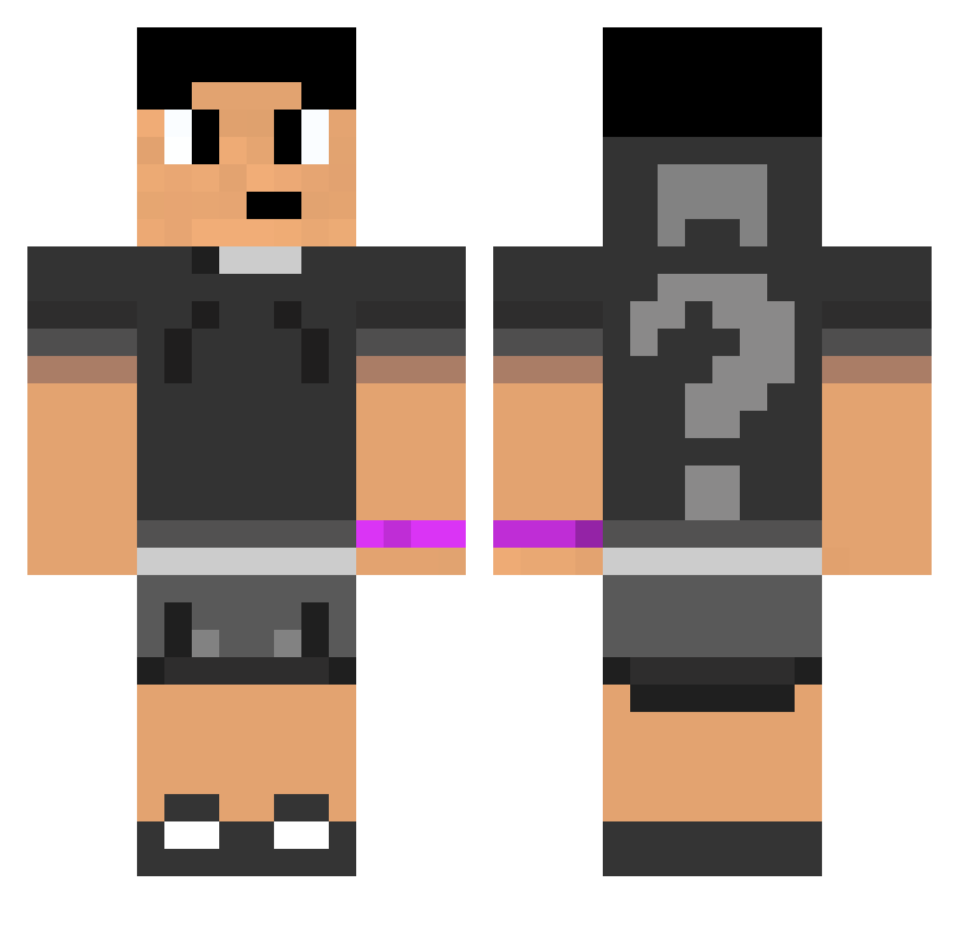 _LBP_ Minecraft skin, front and back view